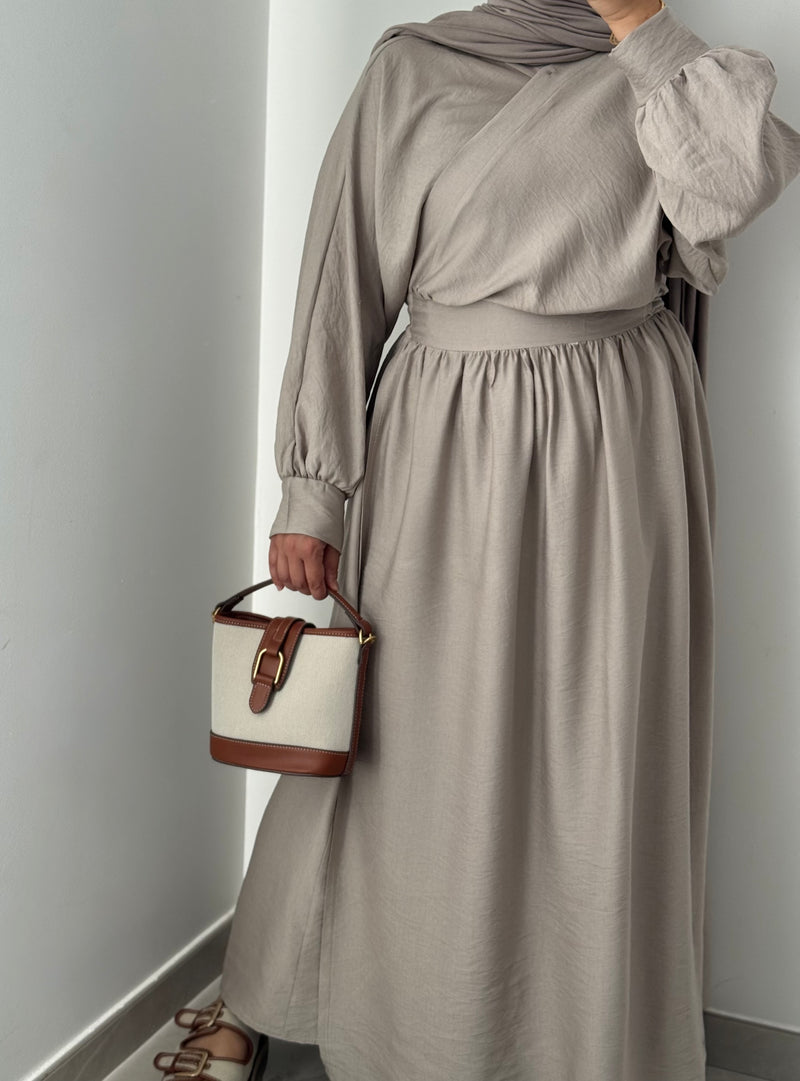 Robe porte feuille - TAUPE