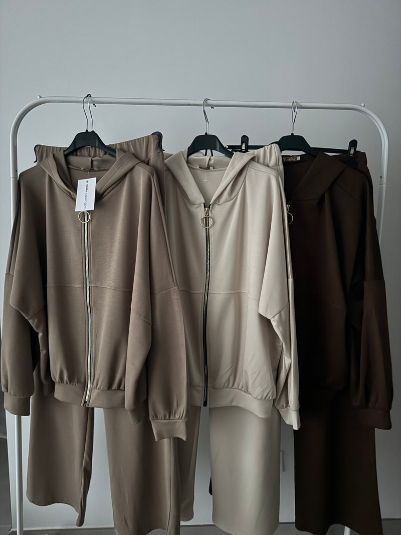 Ensemble jogging - CHOCOLAT /TAUPE /BEIGE