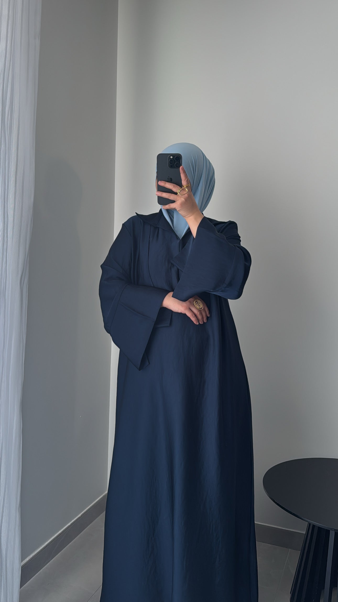 Abaya SAFA - BLEU MARINE