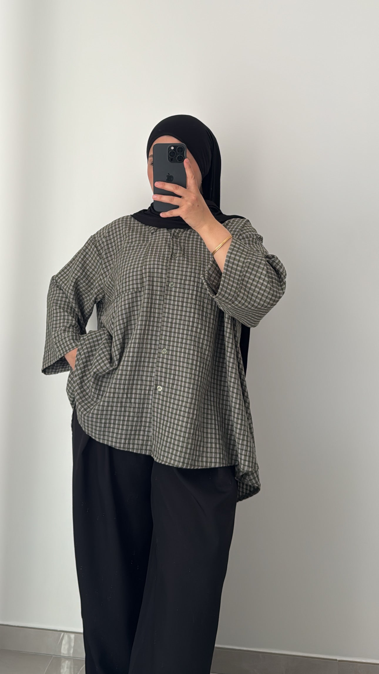 Chemise oversize vintage - KAKI