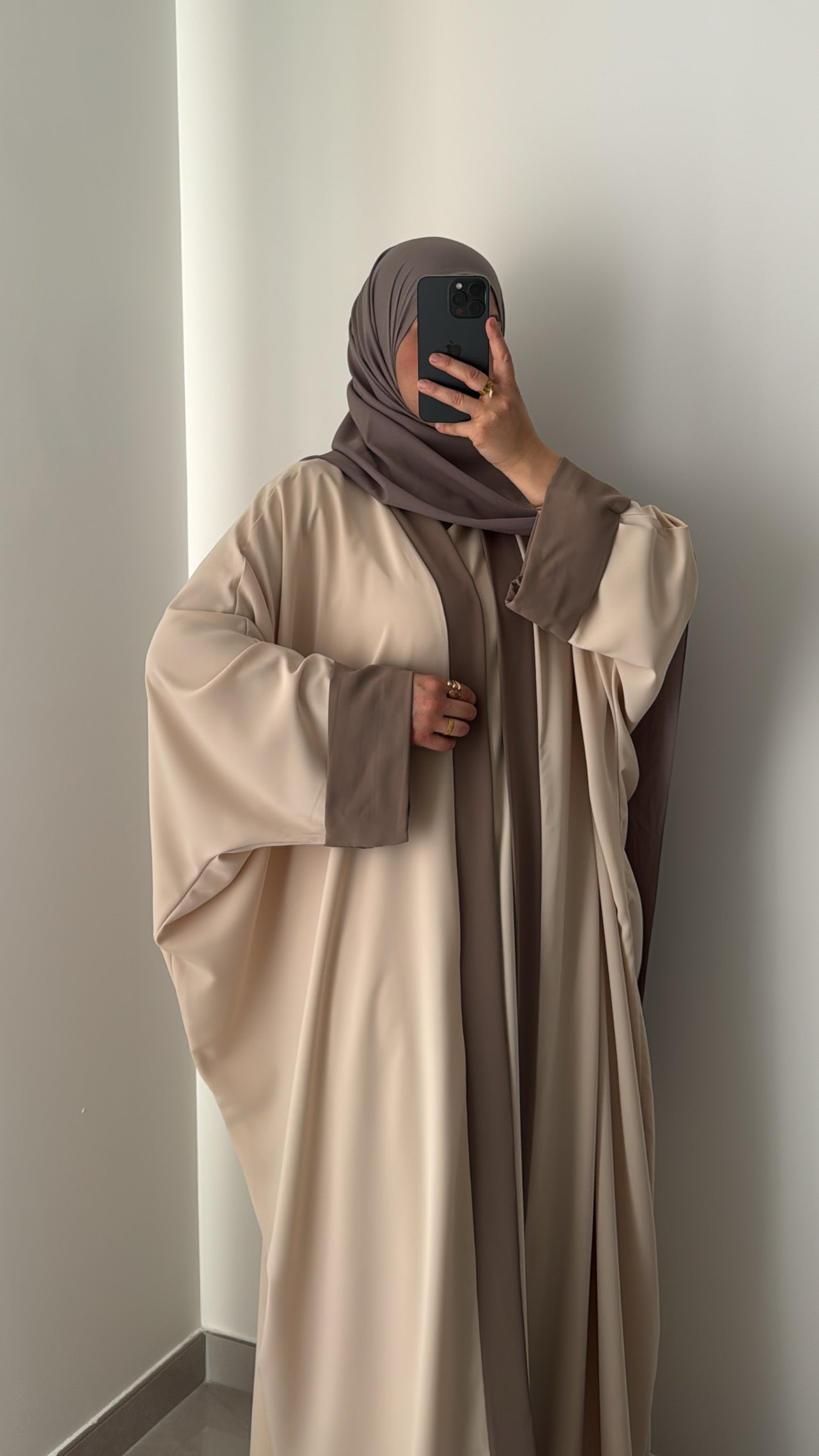 Abaya SIENNA - BICOLORE