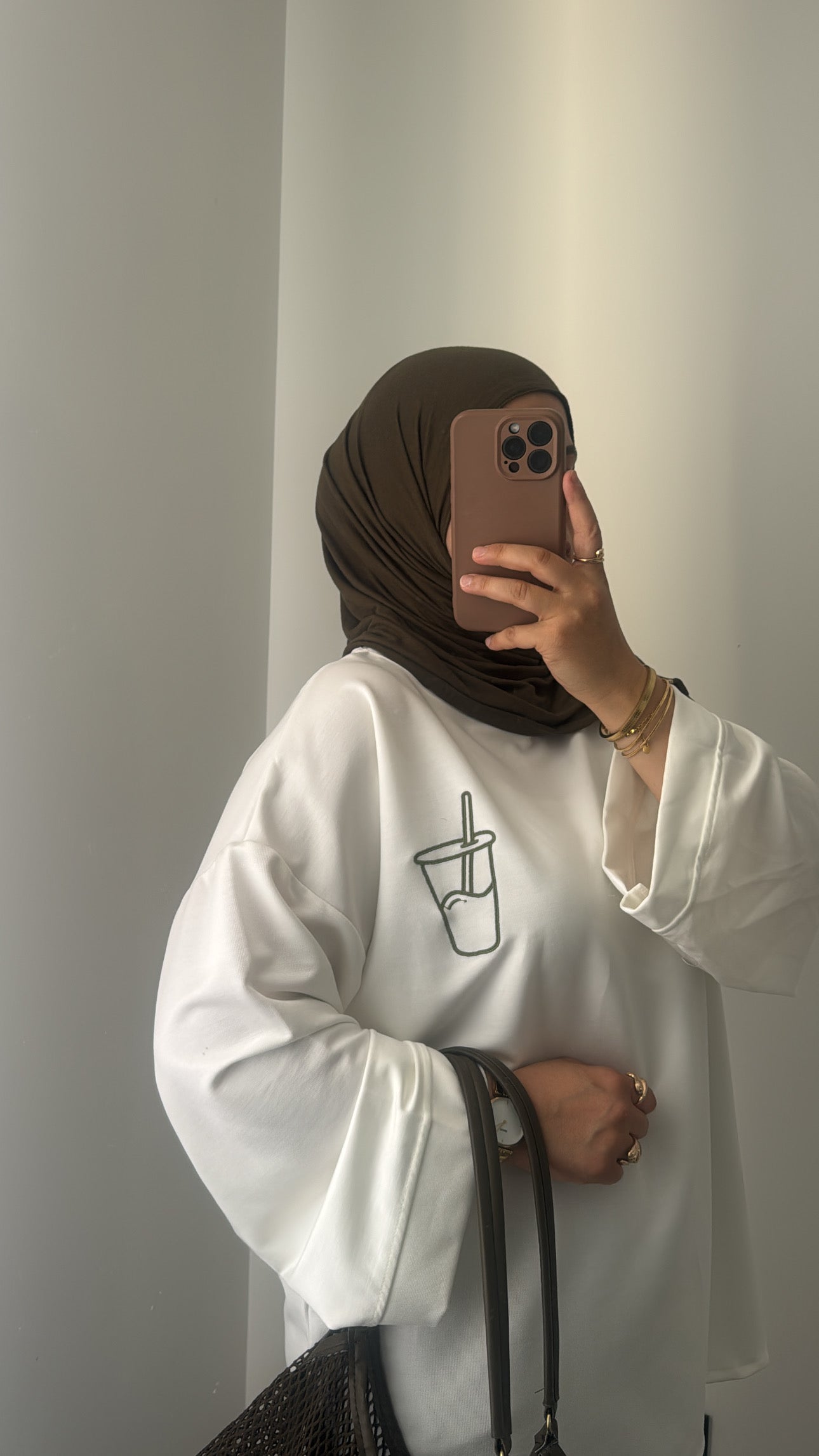 T SHIRT MANCHES LONGUES MATCHA - KAKI