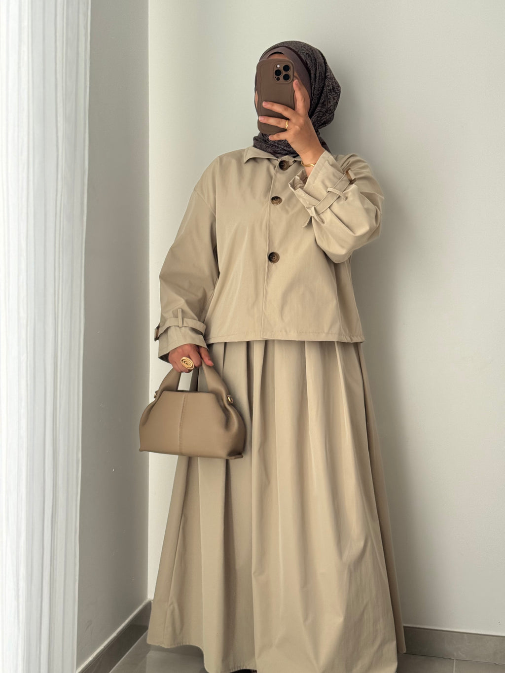 Ensemble TRENCH ADELIA « LONG » - BEIGE