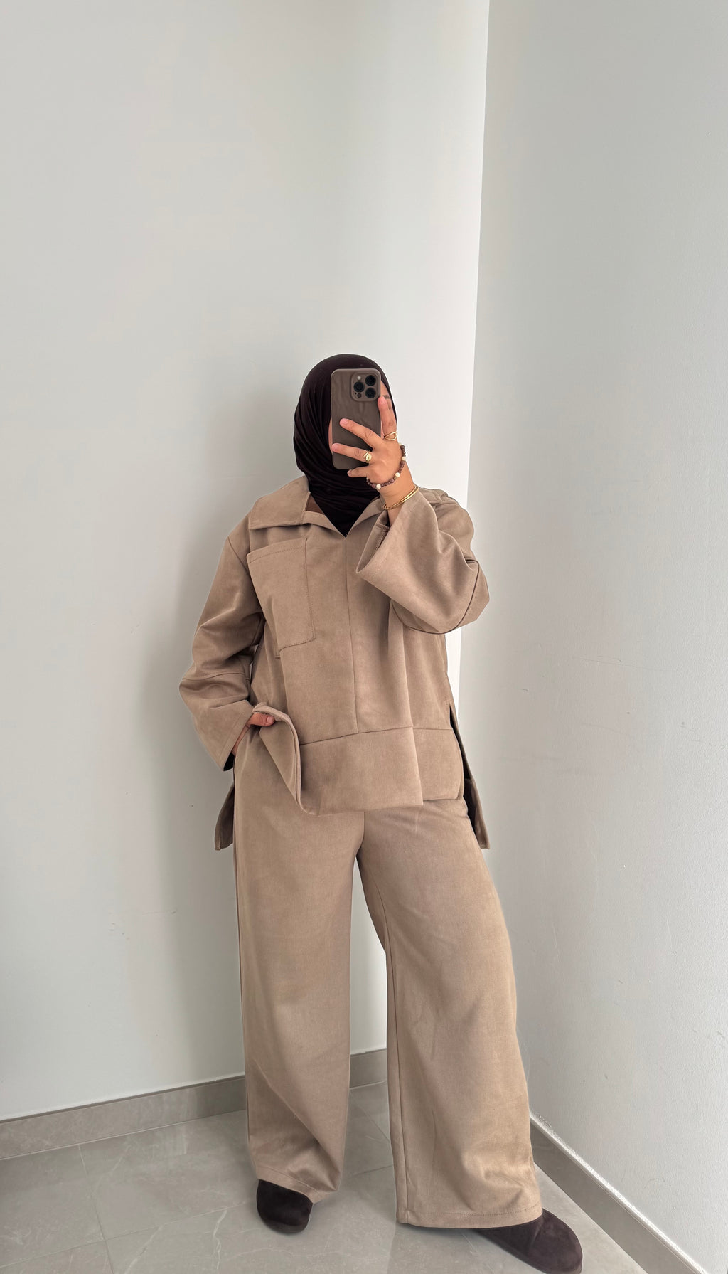 Ensemble SUEDA pantalon - BEIGE