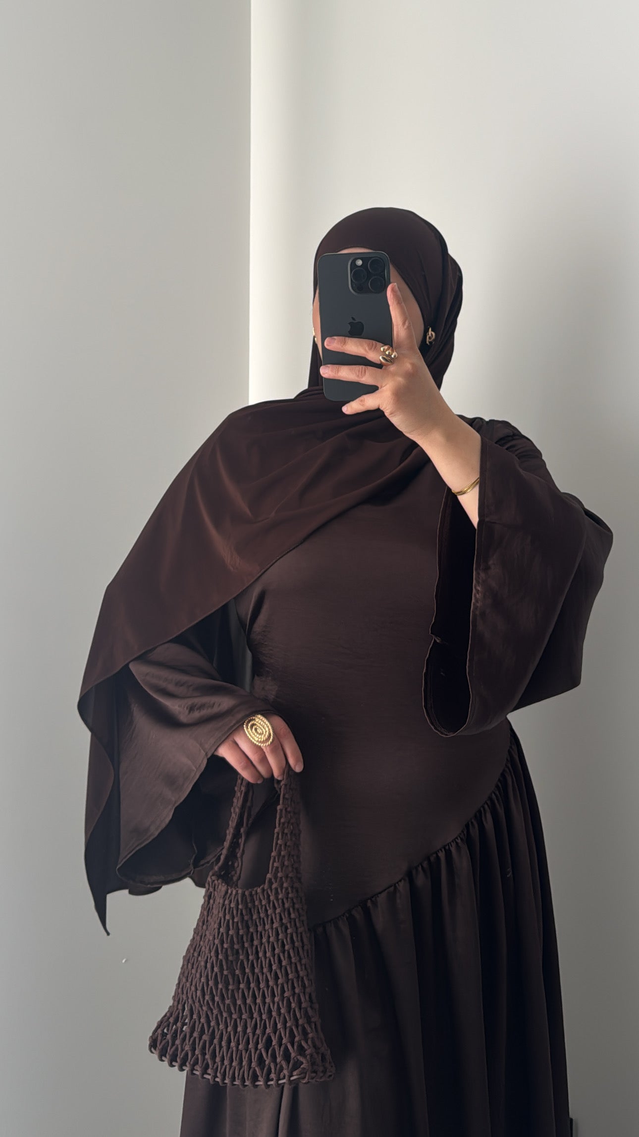 Robe SAFIYA- MARRON