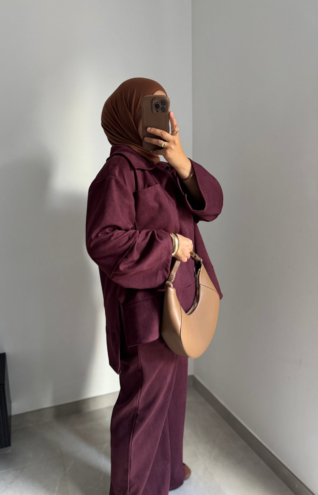 Ensemble SUEDA pantalon - BORDEAUX