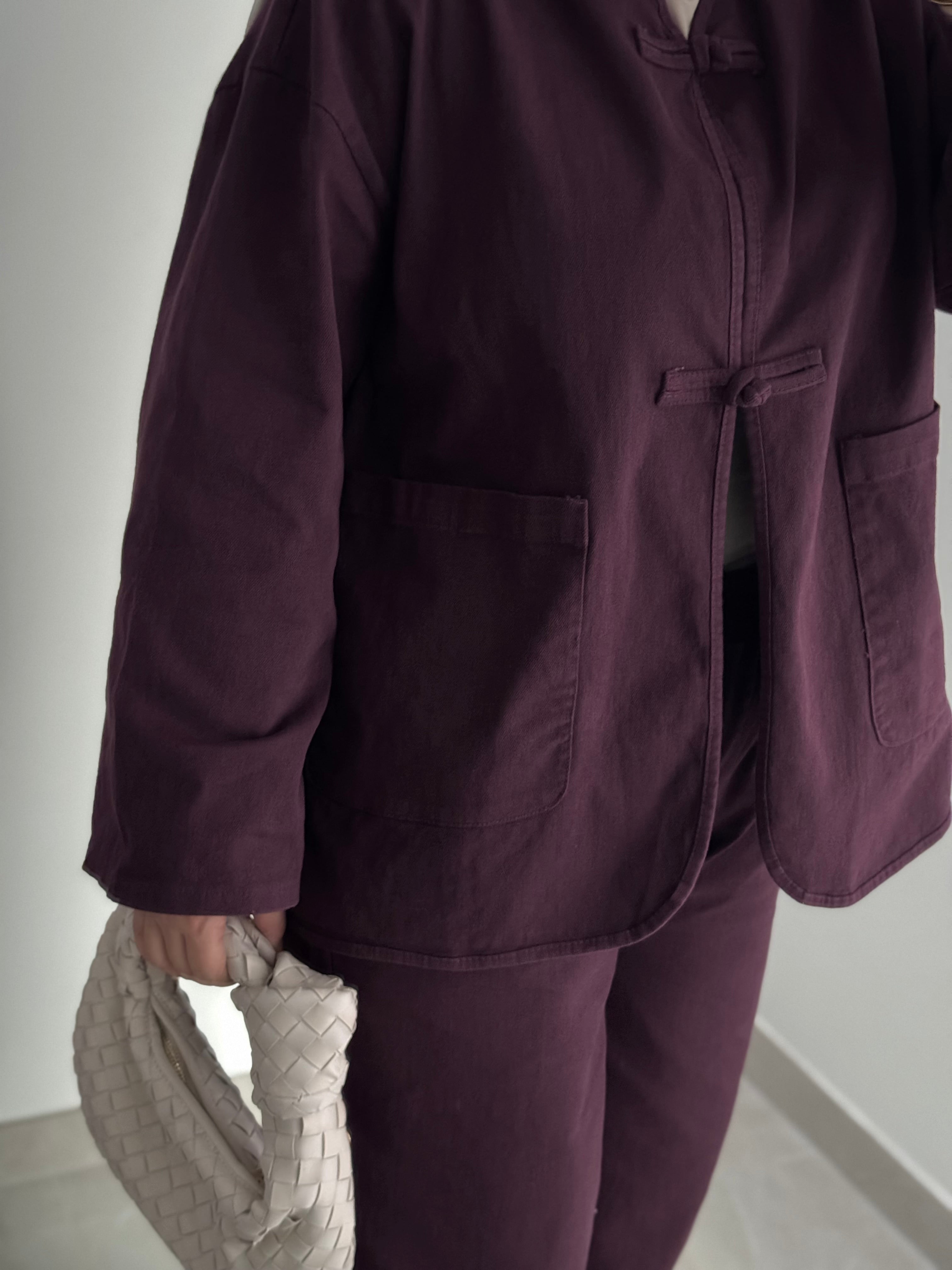 Ensemble YARA DENIM - BORDEAUX