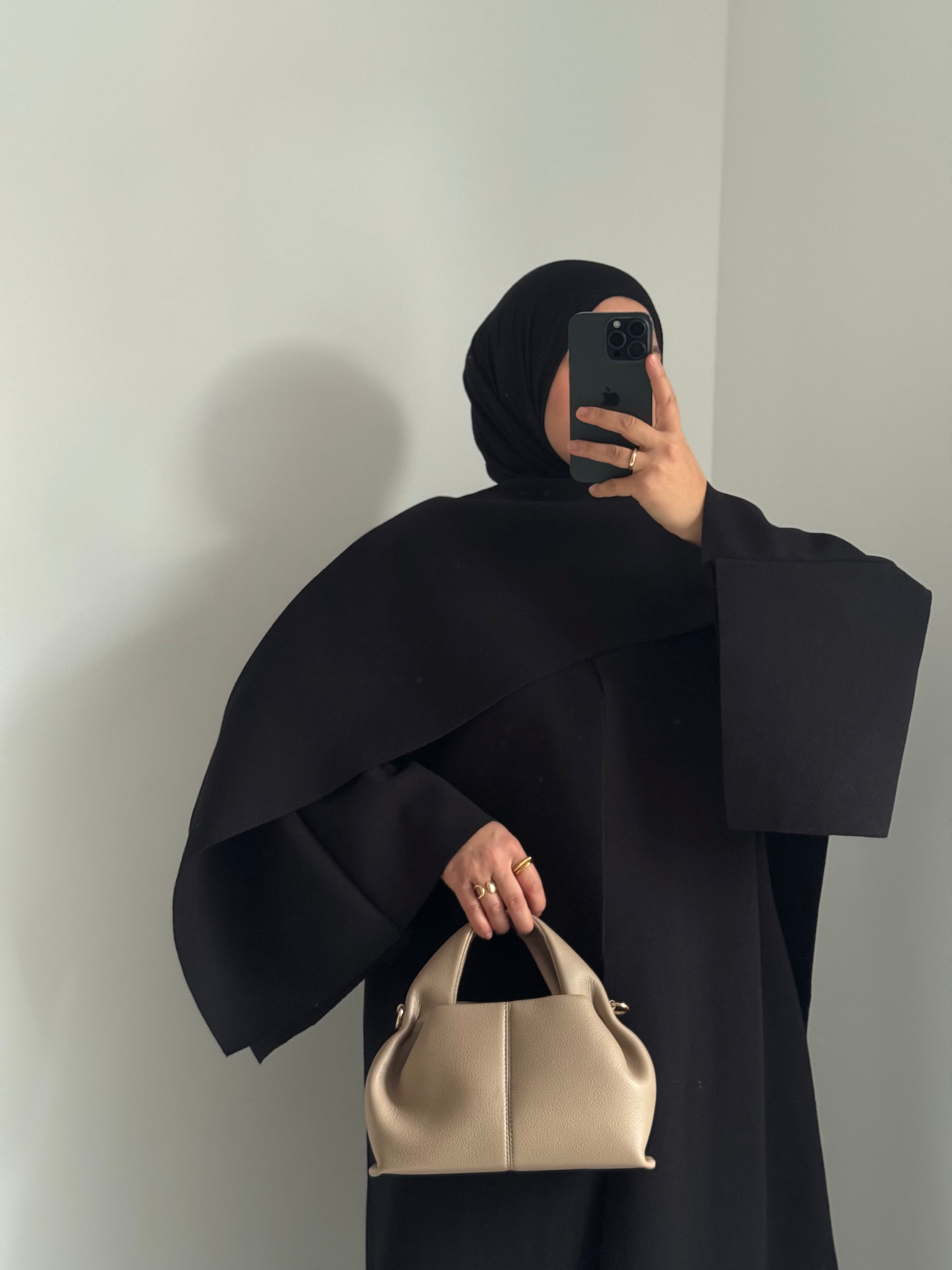 Veste gilet avec écharpe - NOIR