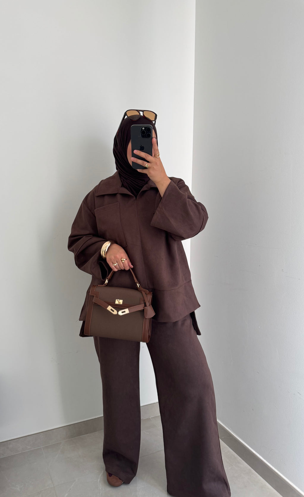 Ensemble SUEDA pantalon - MARRON