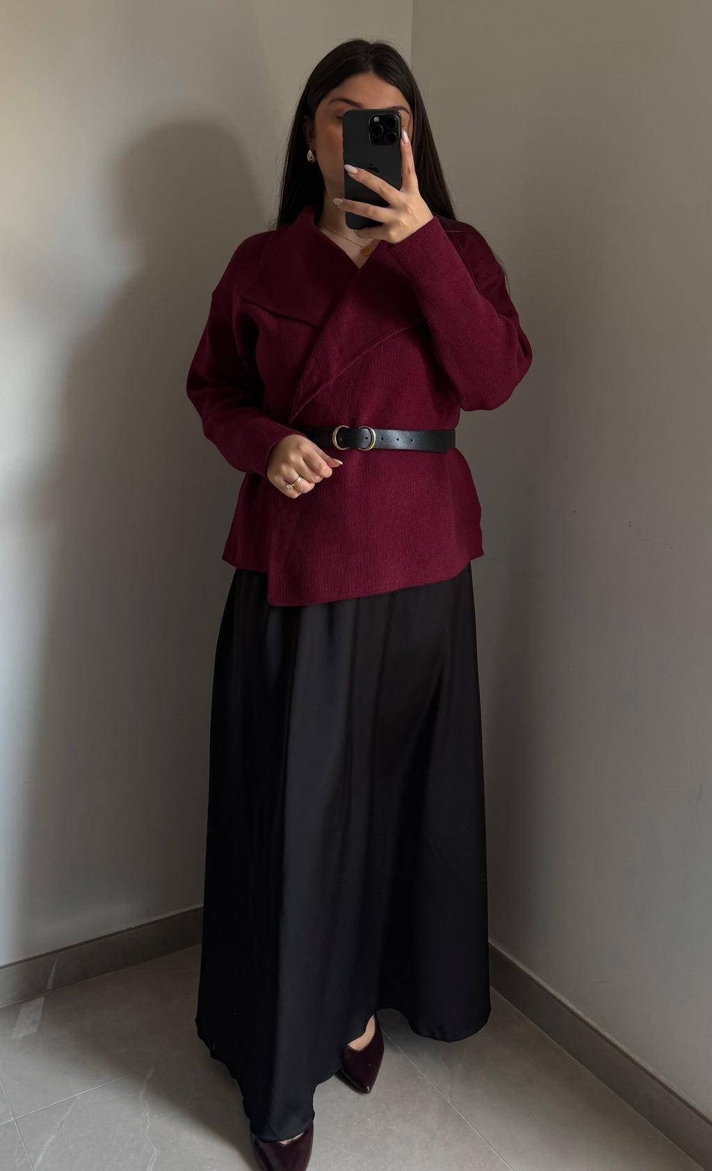 Gilet avec ceinture - BORDEAUX