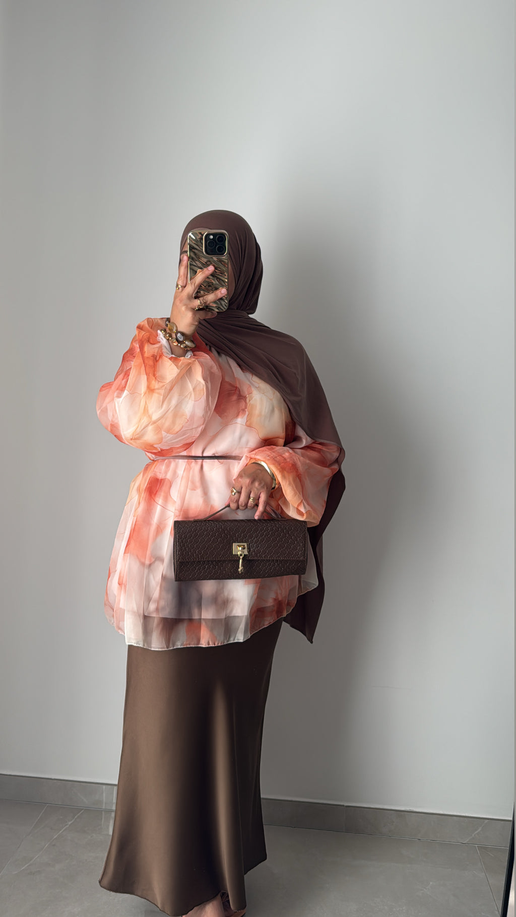 BLOUSE MOUSSELINE - ORANGE
