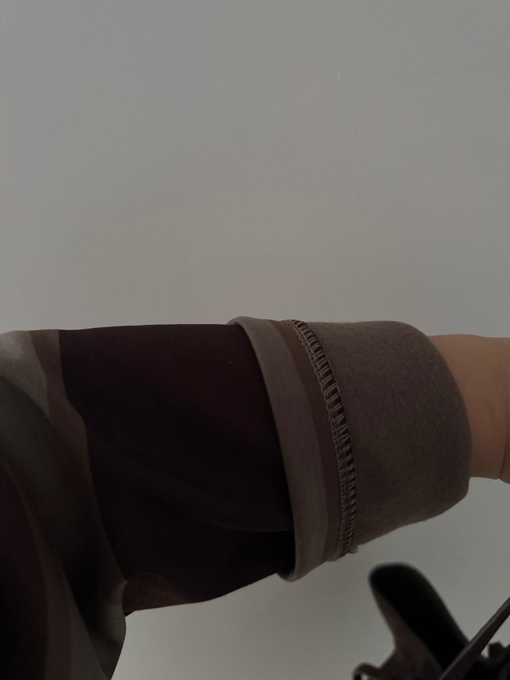 Polo doublé polaire - MARRON/TAUPE