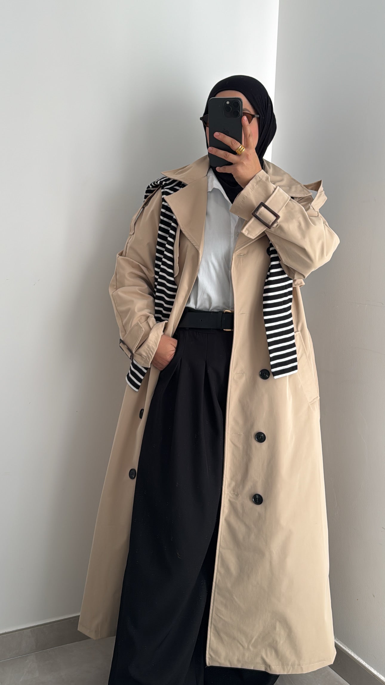 Trench long - BEIGE