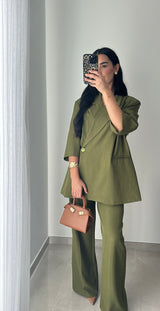 TAILLEUR SANAE MANCHE COURTE - VERT ANIS