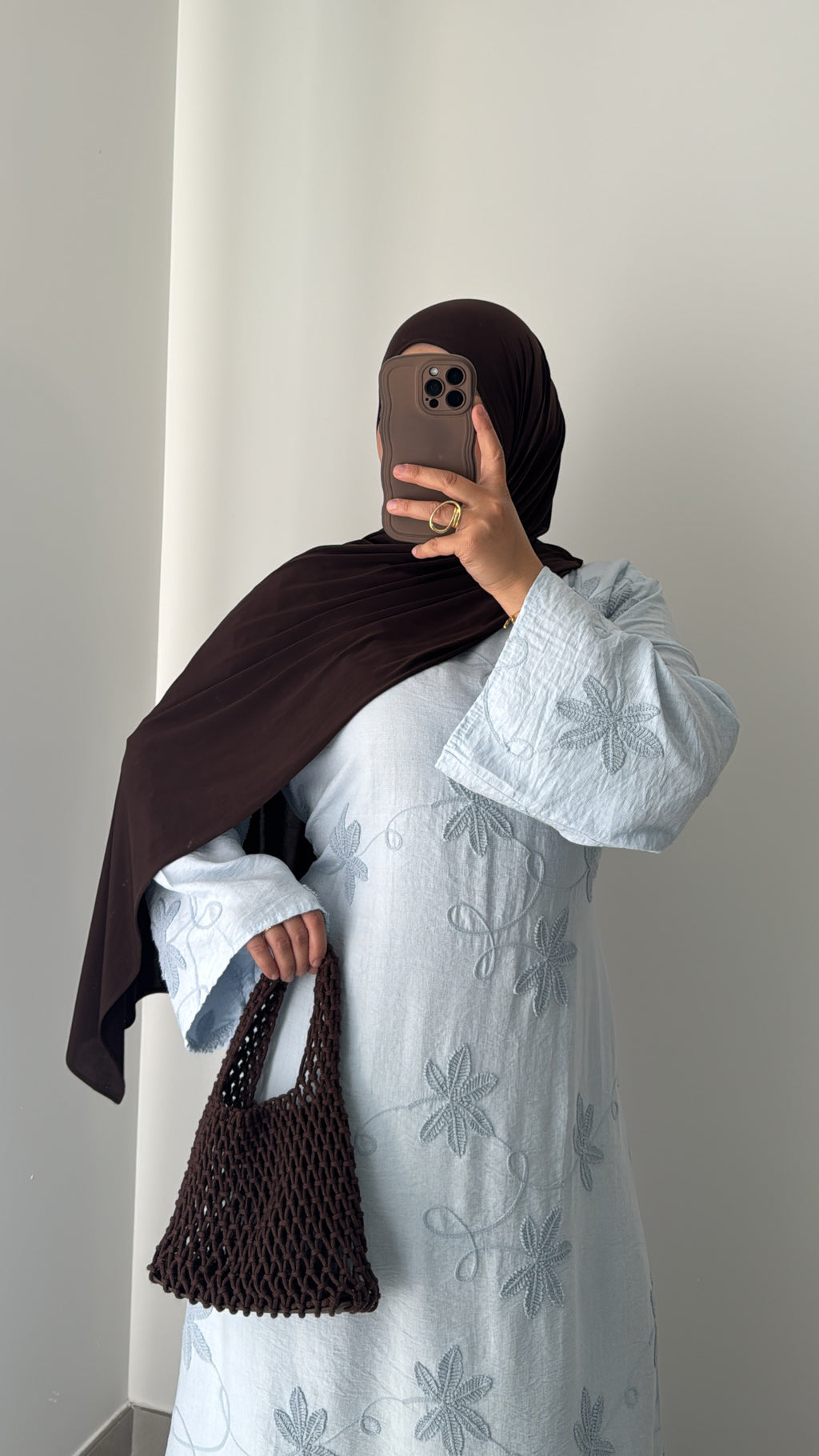 ROBE FLEUR DE CIEL - BLEU CLAIR