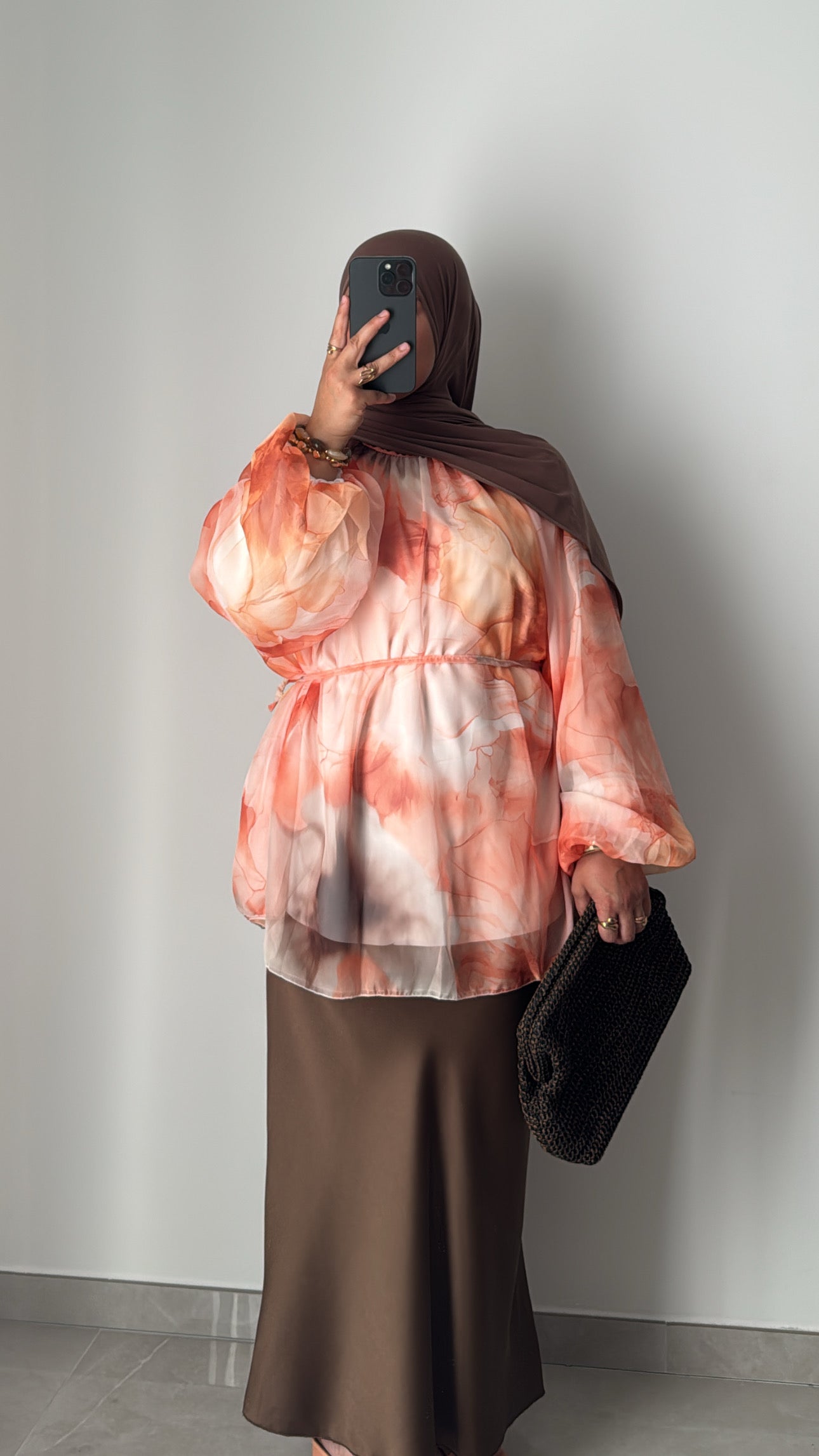 BLOUSE MOUSSELINE - ORANGE