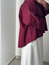 Chemise oversize asymétrique - CHERRY