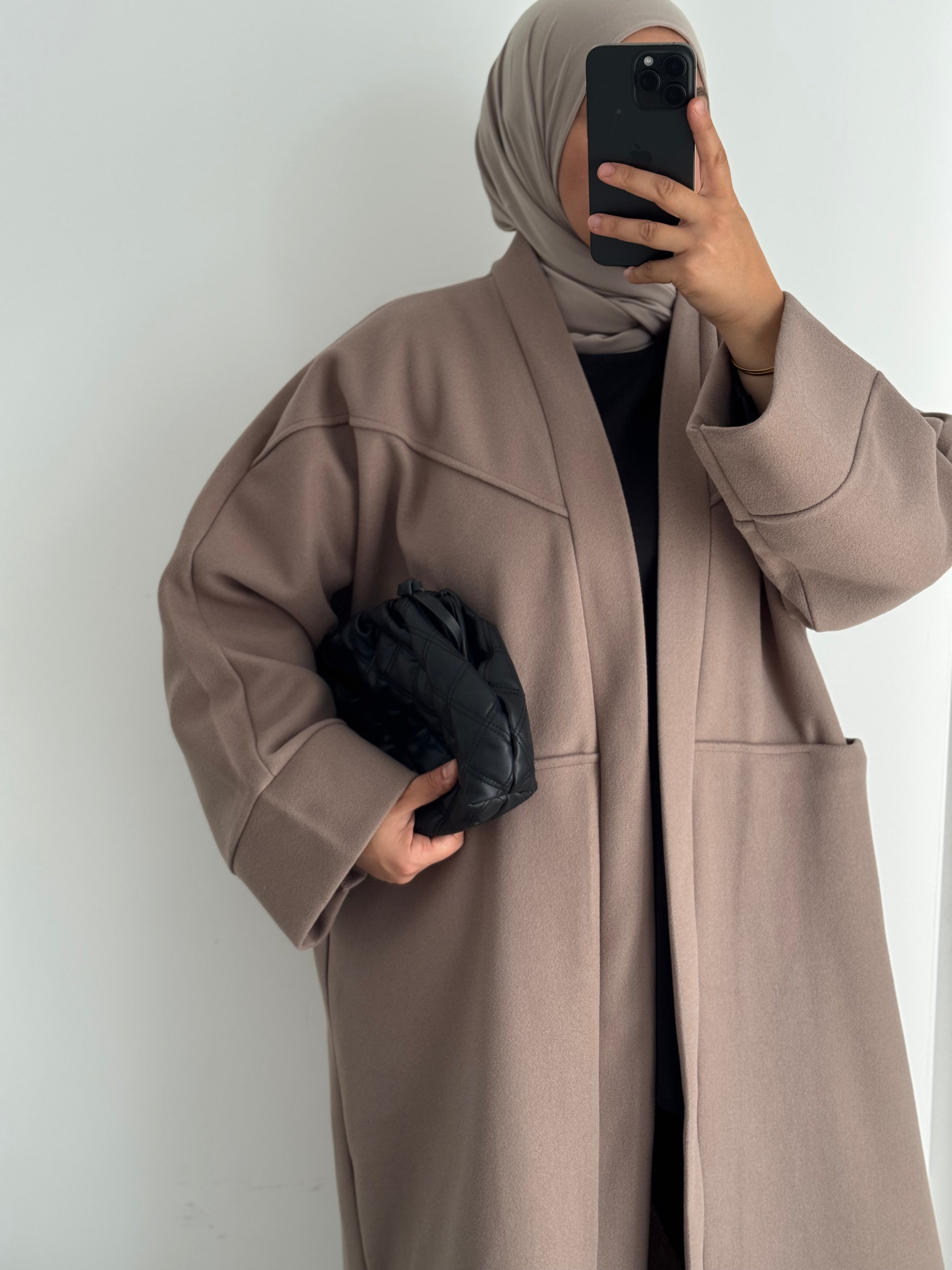Manteau oversize - Taupe