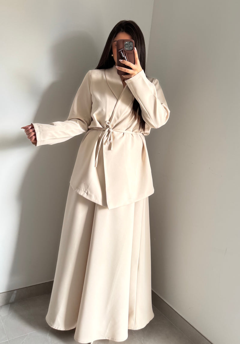 Ensemble veste jupe - Beige