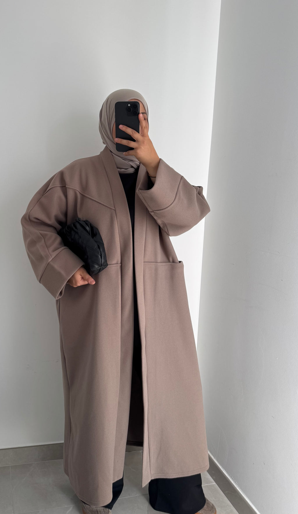 Manteau oversize - Taupe