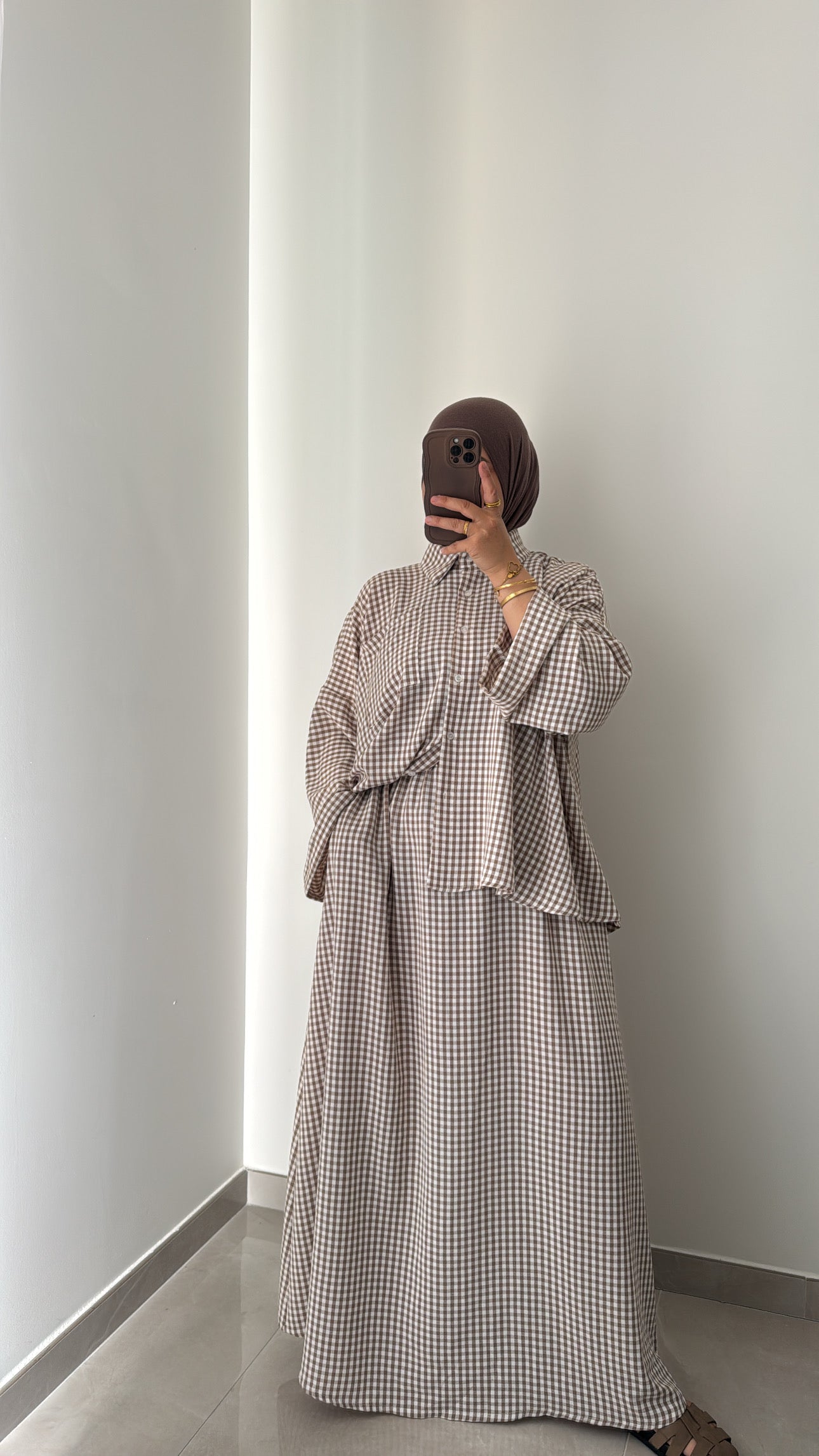 Ensemble Vichy - CAPPUCCINO