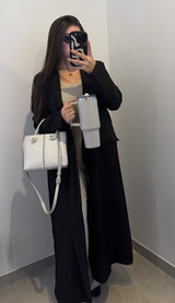 VESTE BLAZER LONG - NOIR