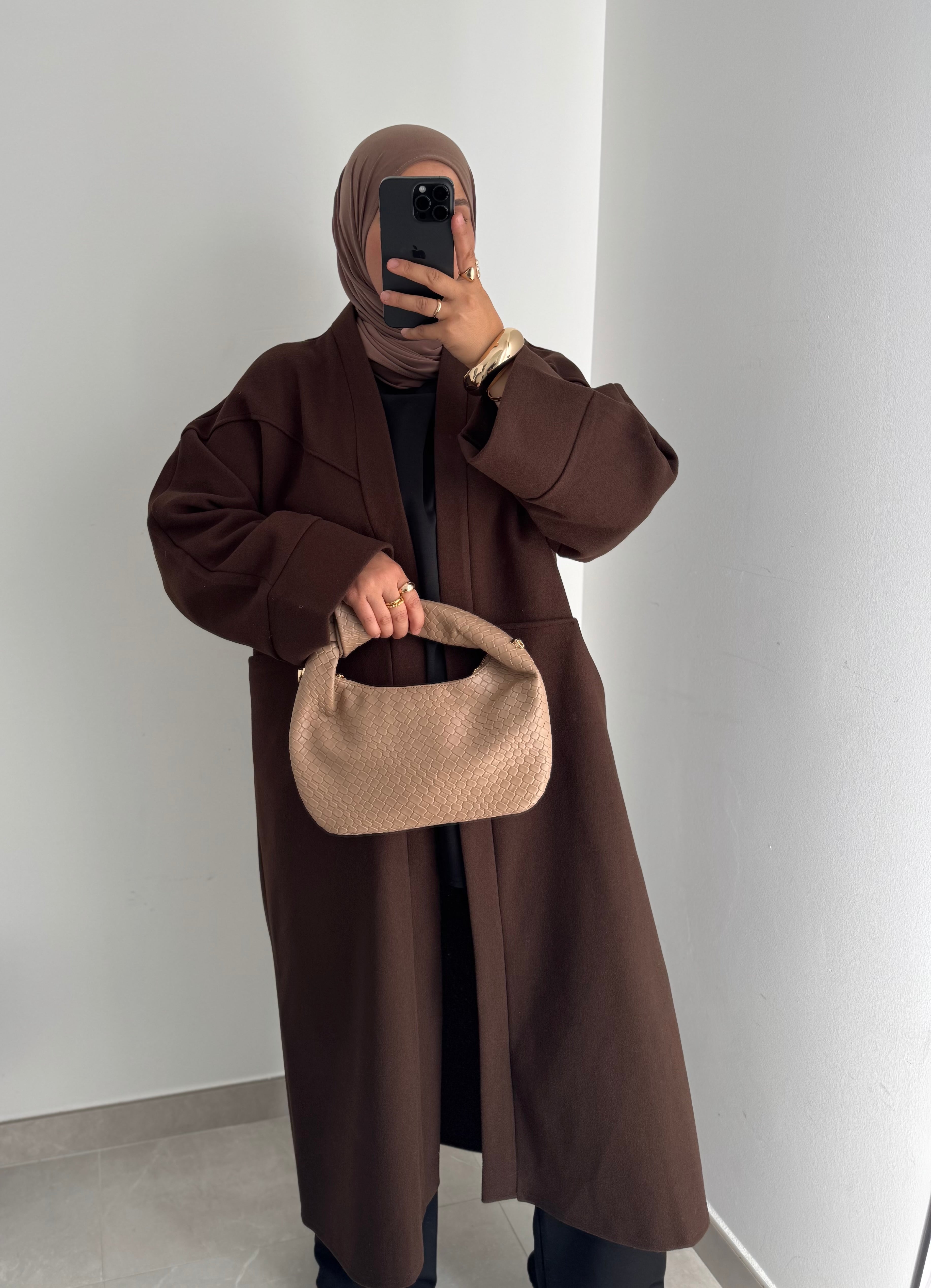 Manteau oversize - MARRON