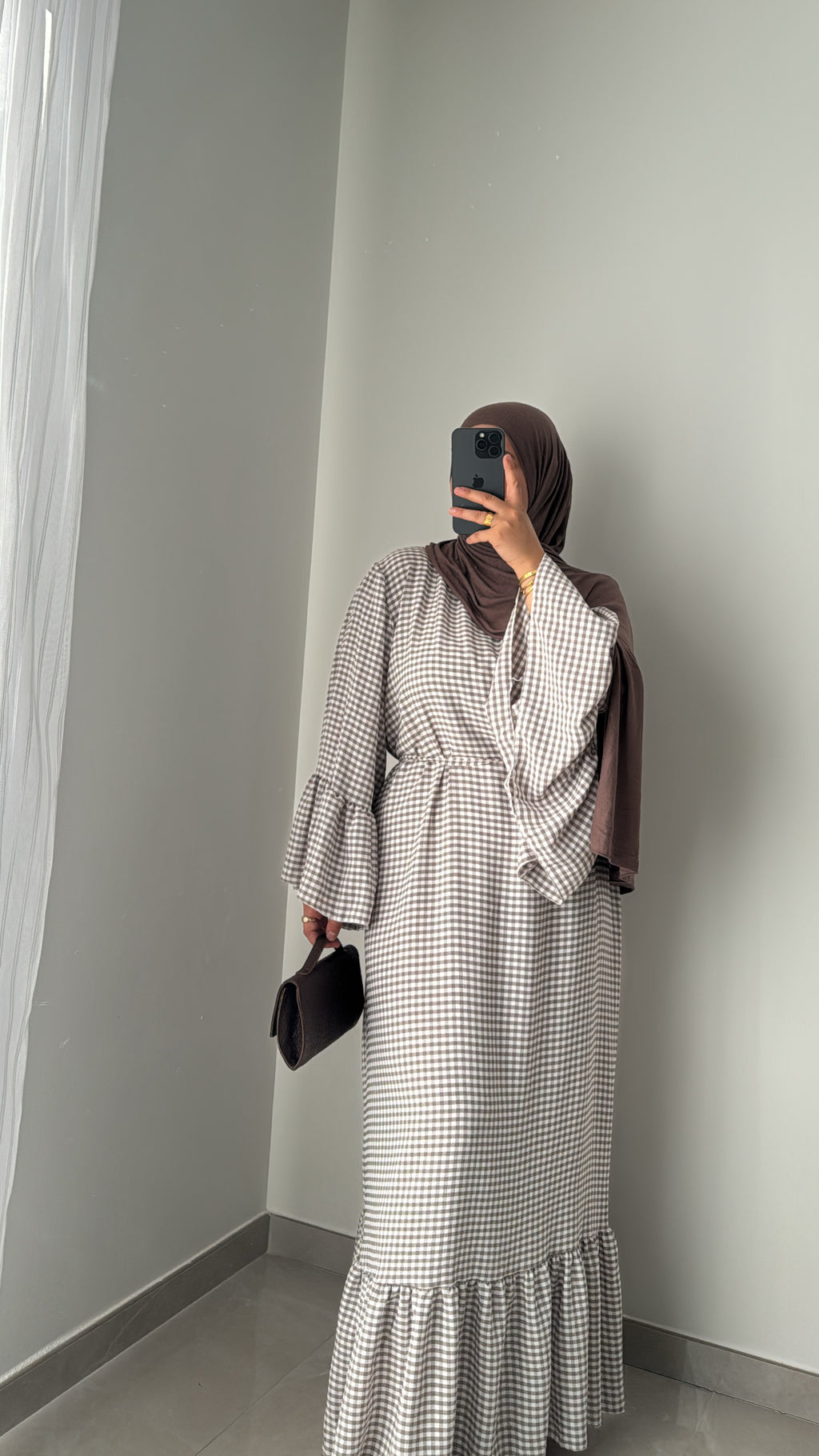 Robe Vichy - CAPPUCCINO