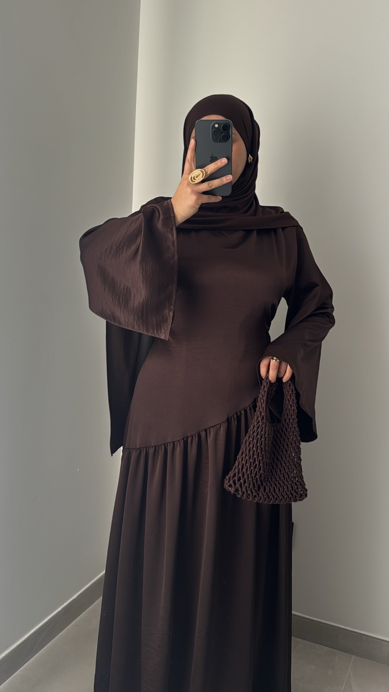 Robe SAFIYA- MARRON