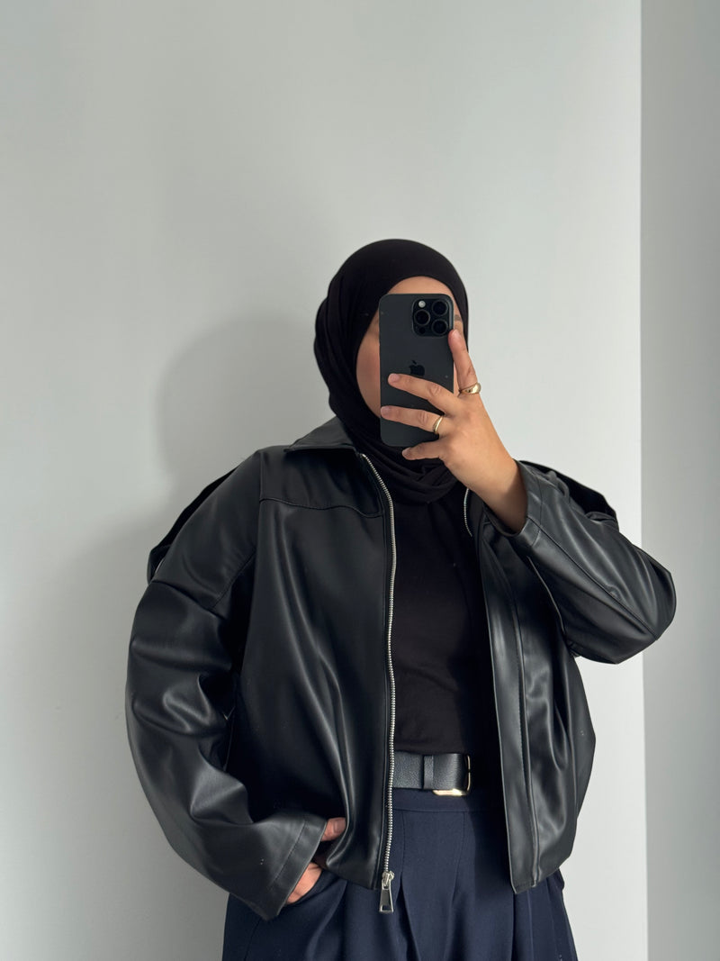 Veste style motard