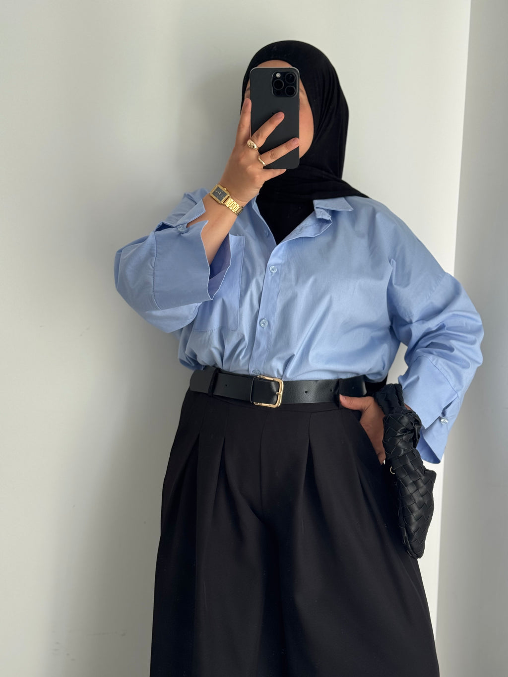 Pantalon - Palazzo avec ceinture