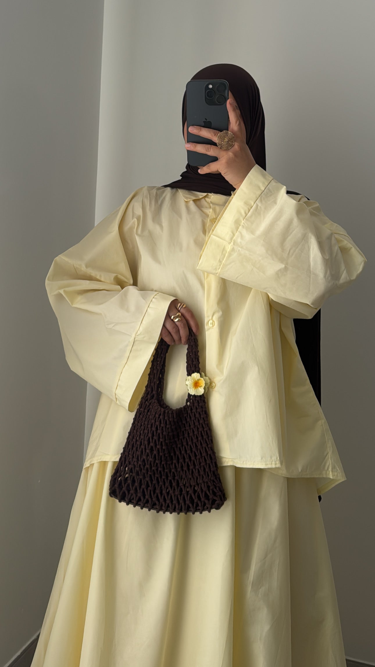 Chemise oversize - JAUNE BEURRE