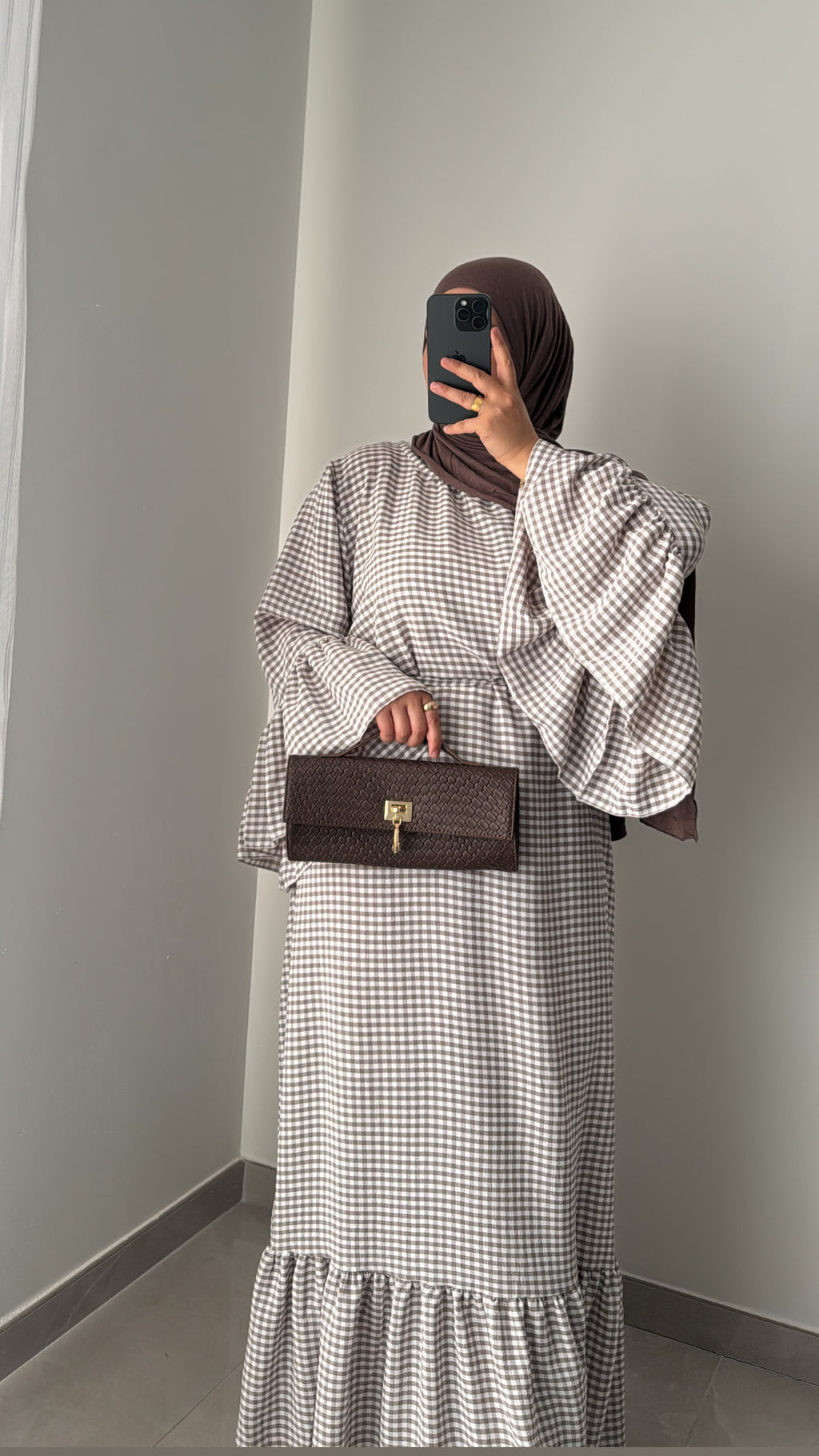 Robe Vichy - CAPPUCCINO