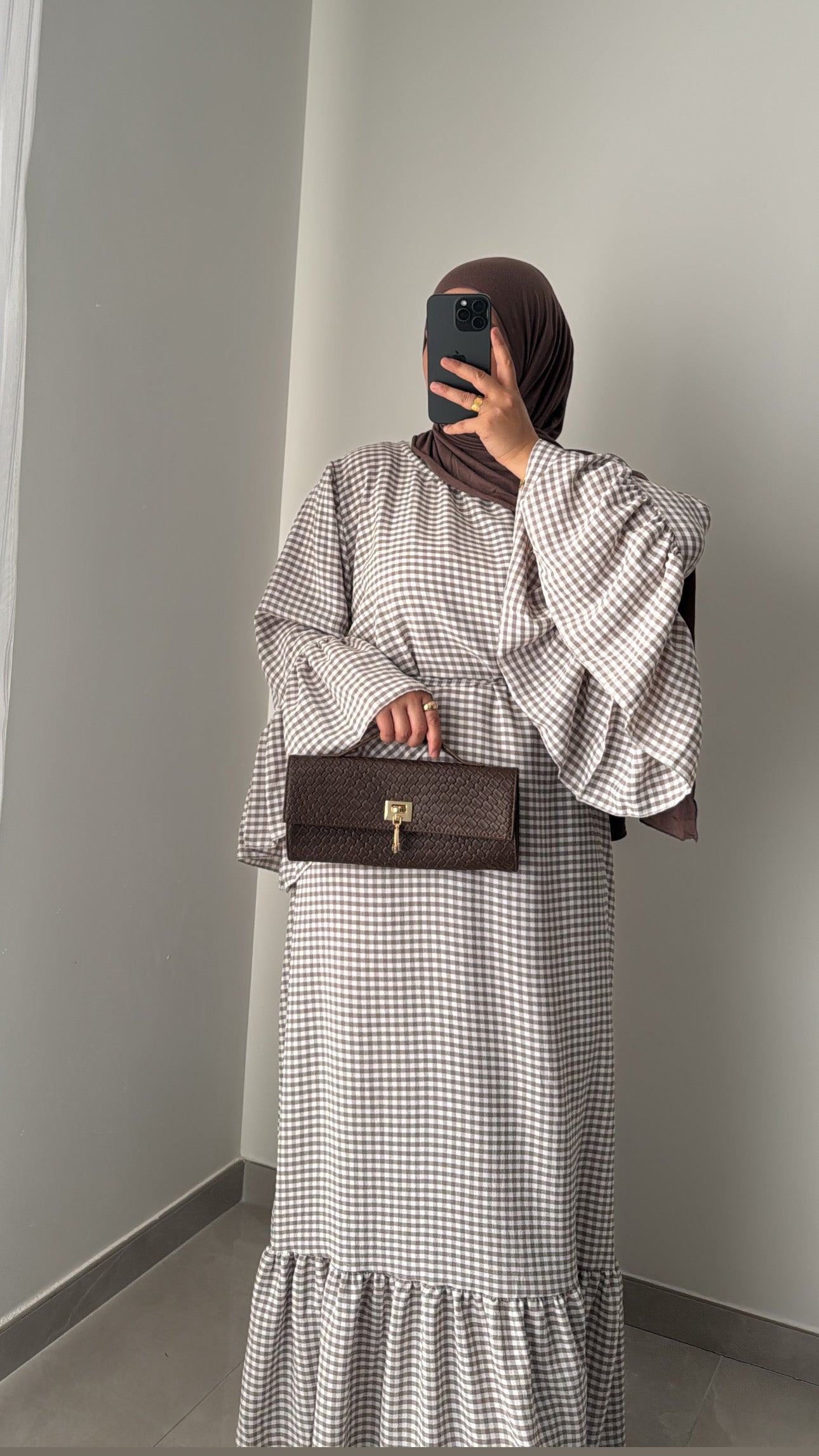 Robe Vichy - CAPPUCCINO