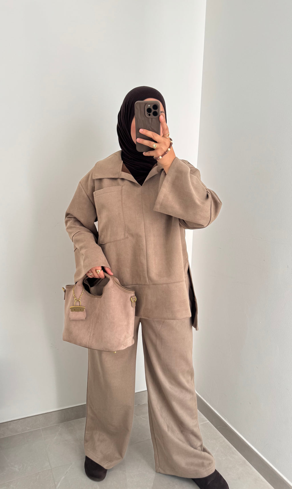 Ensemble SUEDA pantalon - BEIGE