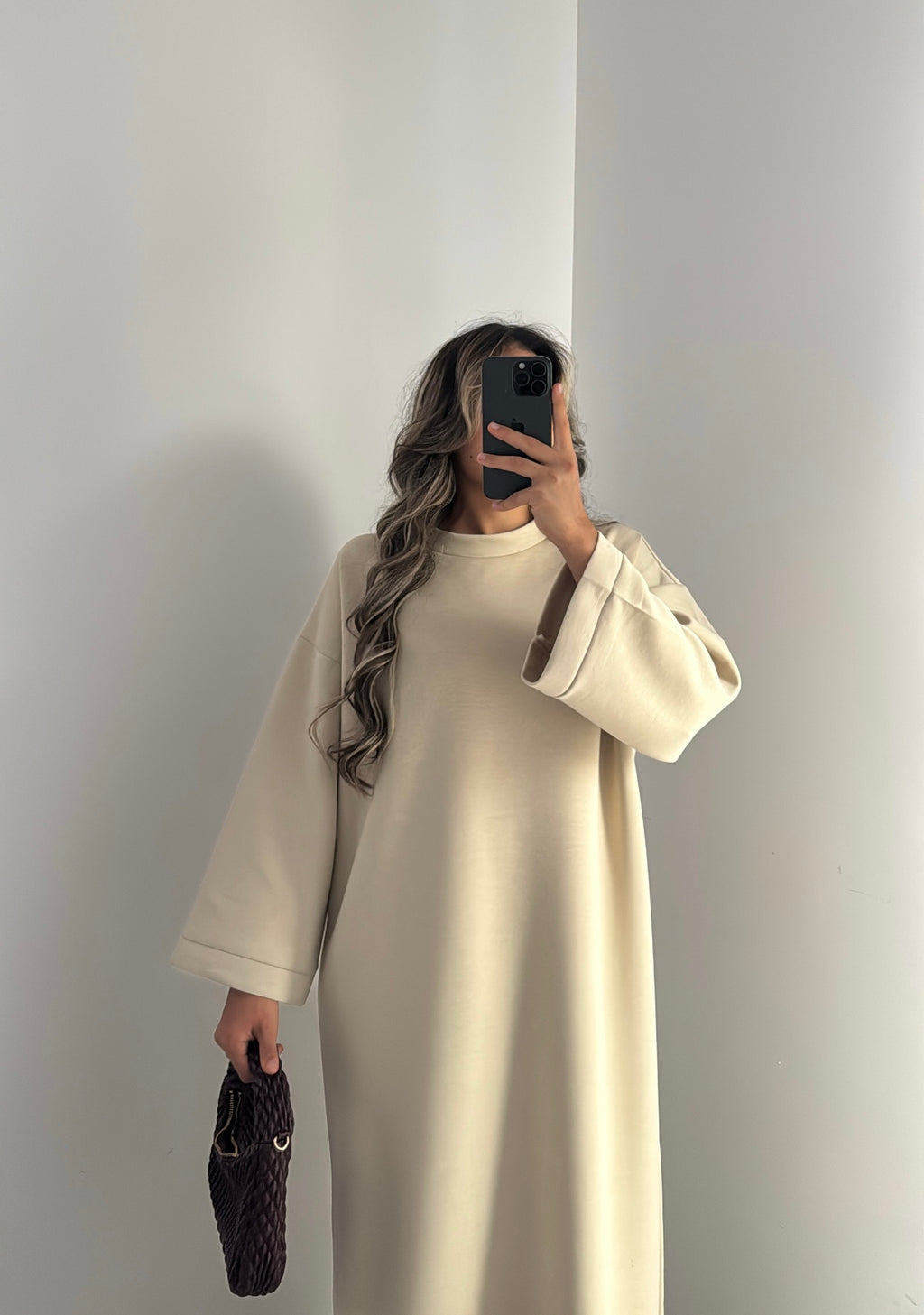 Robe sweat - BEIGE