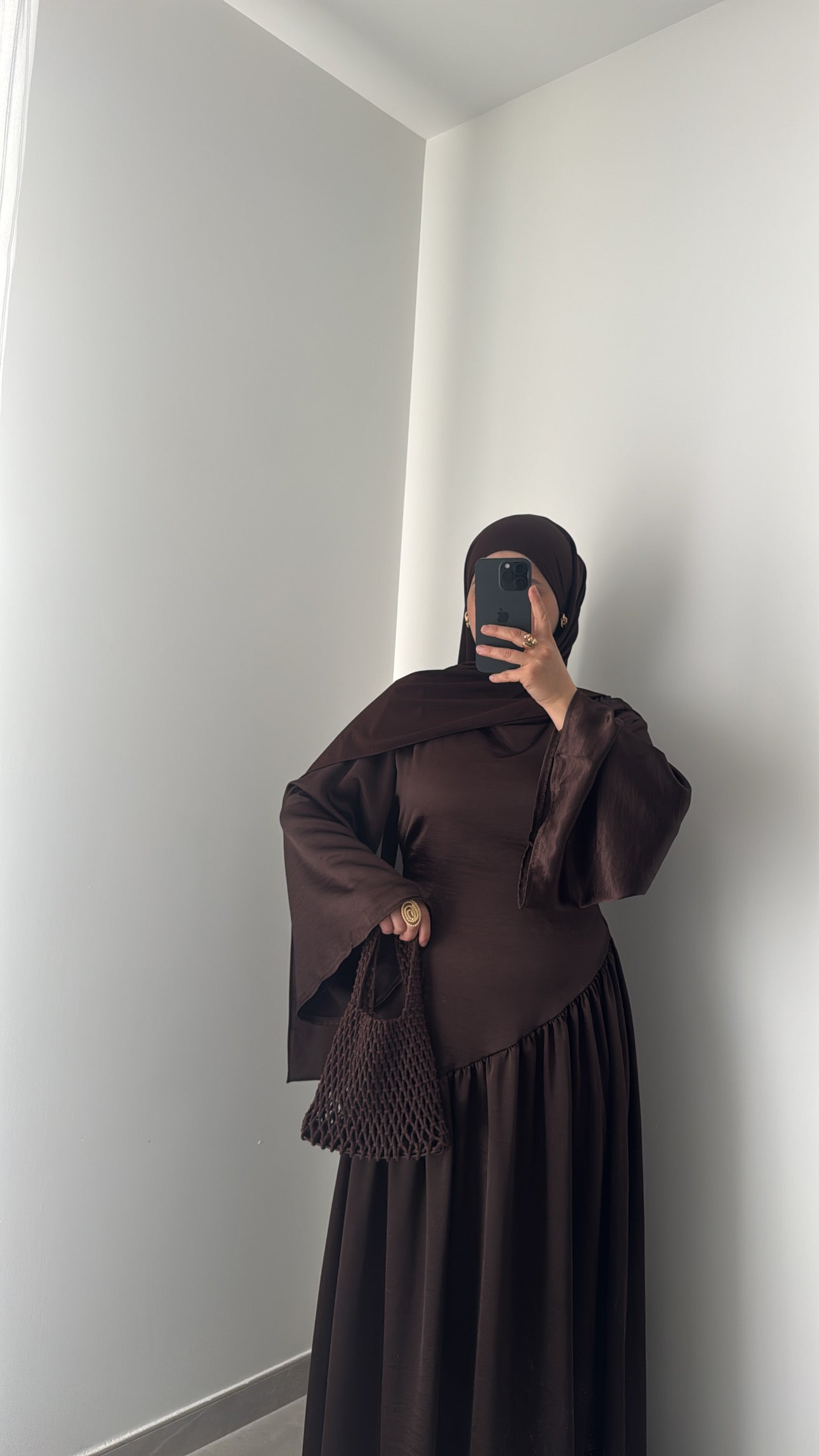 Robe SAFIYA- MARRON