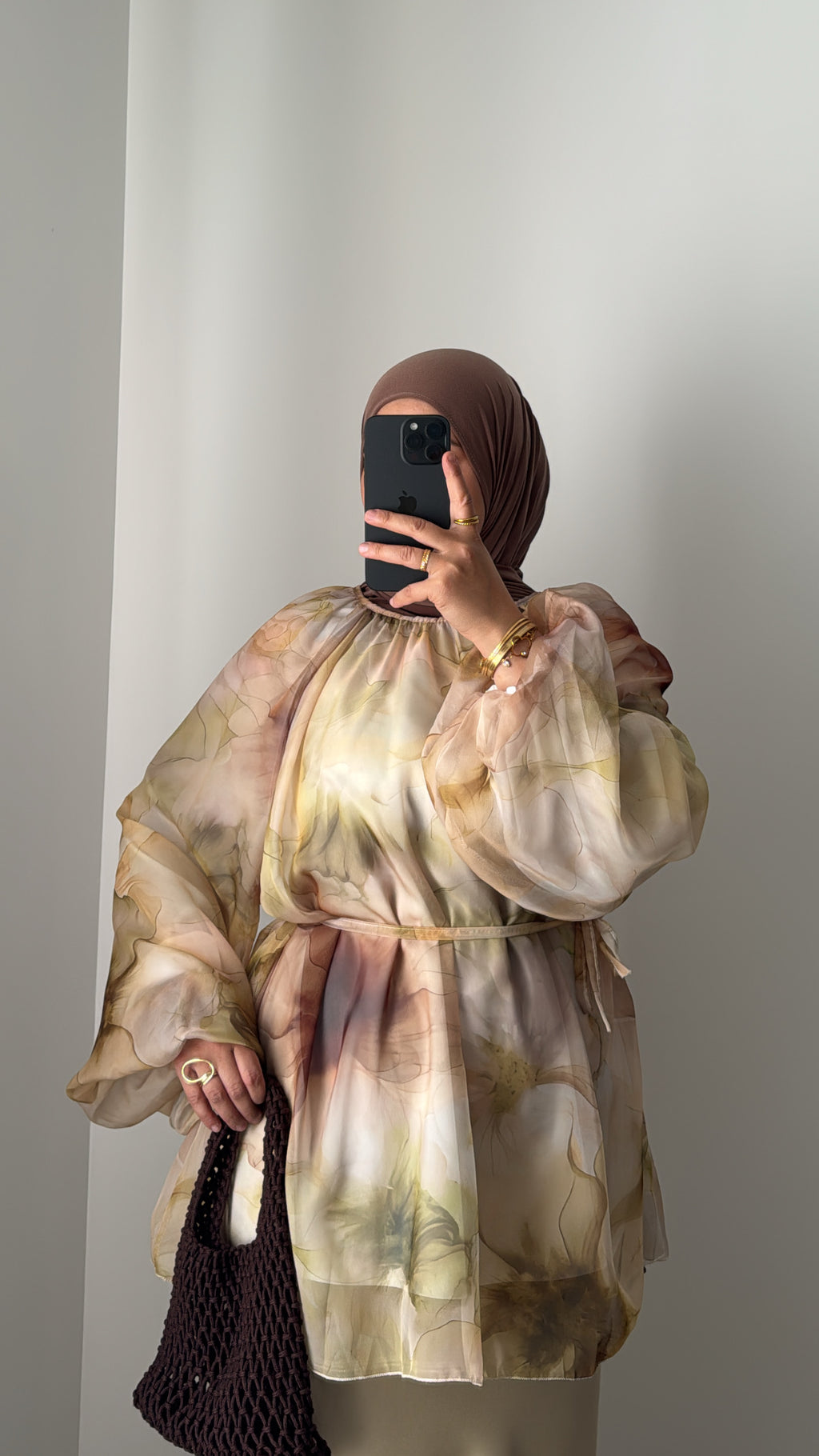 BLOUSE MOUSSELINE - VERT