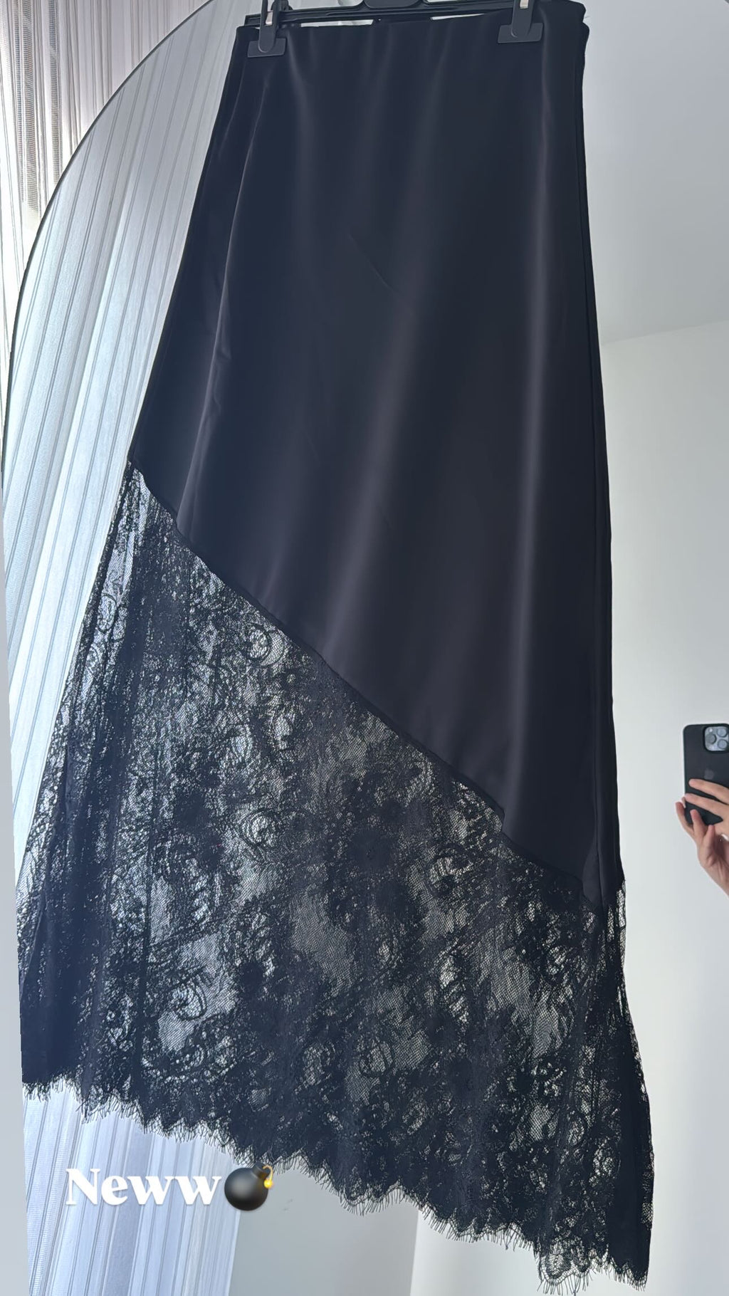 Jupe dentelle - NOIR