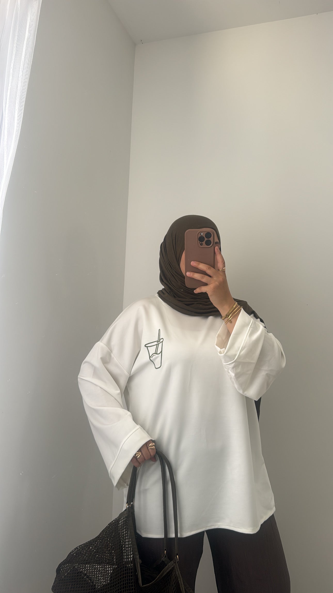 T SHIRT MANCHES LONGUES MATCHA - KAKI