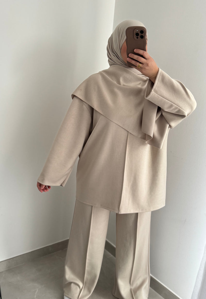 Ensemble confort écharpe - BEIGE