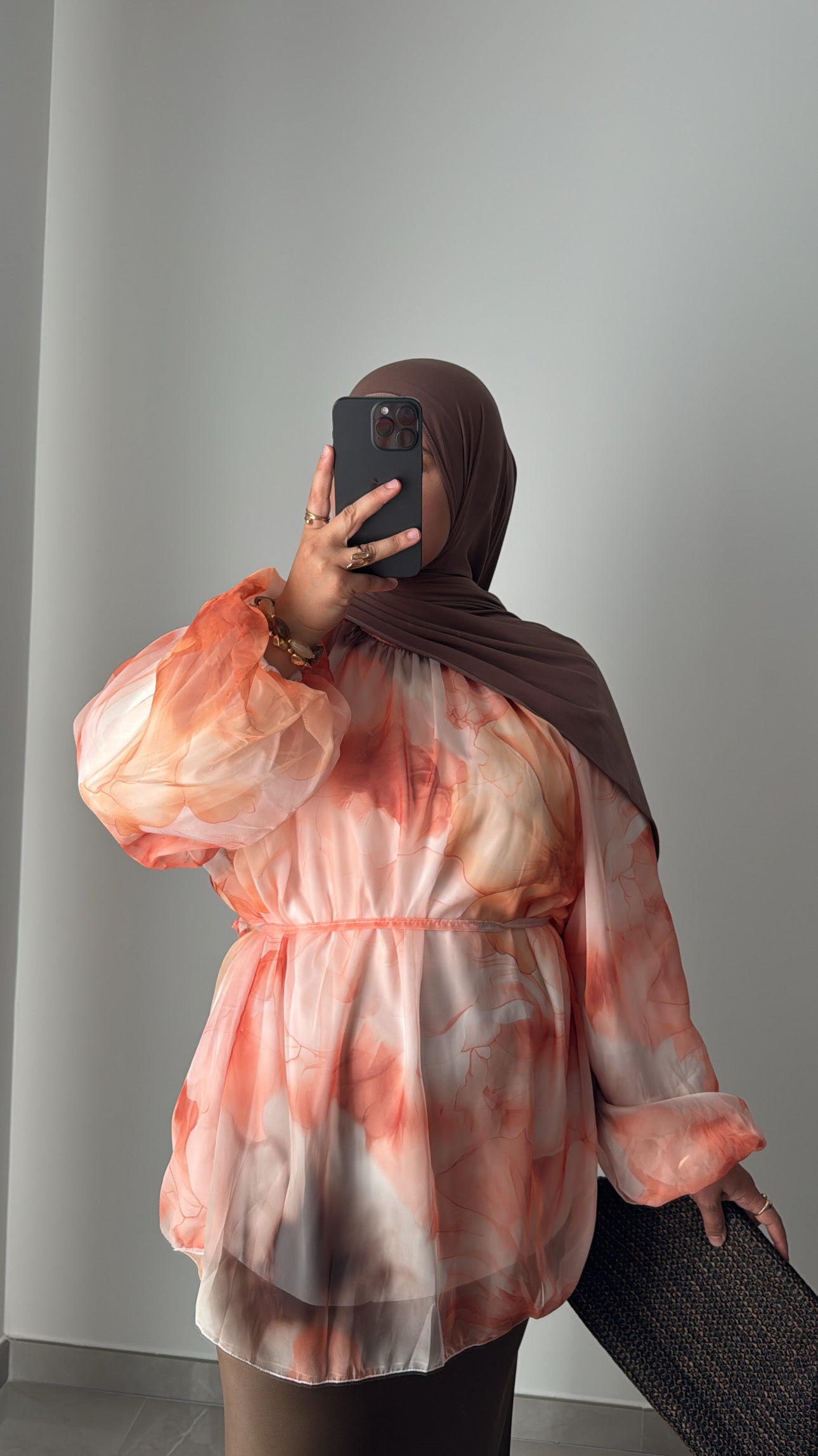BLOUSE MOUSSELINE - ORANGE