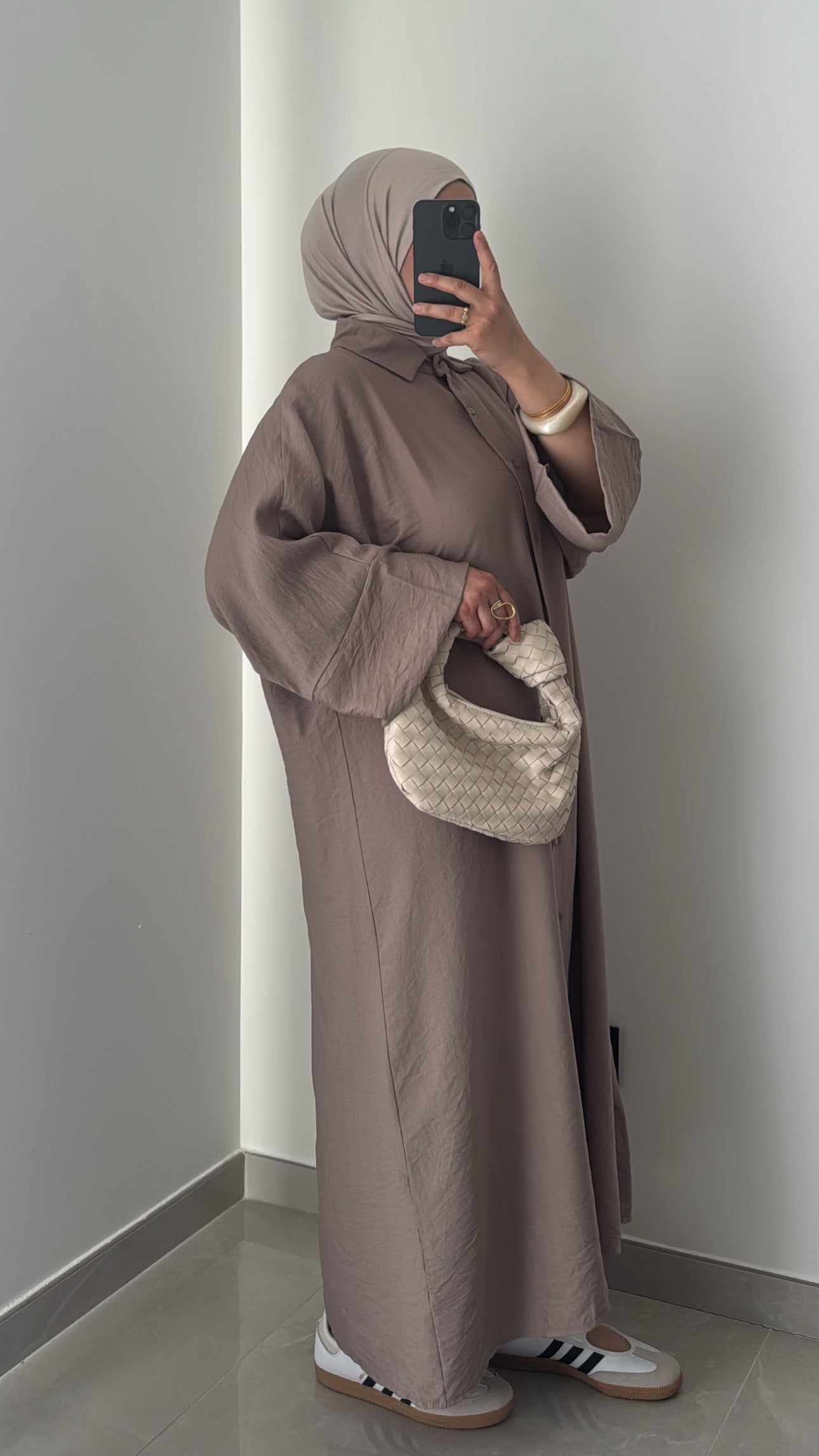 Robe chemise INAYA - TAUPE