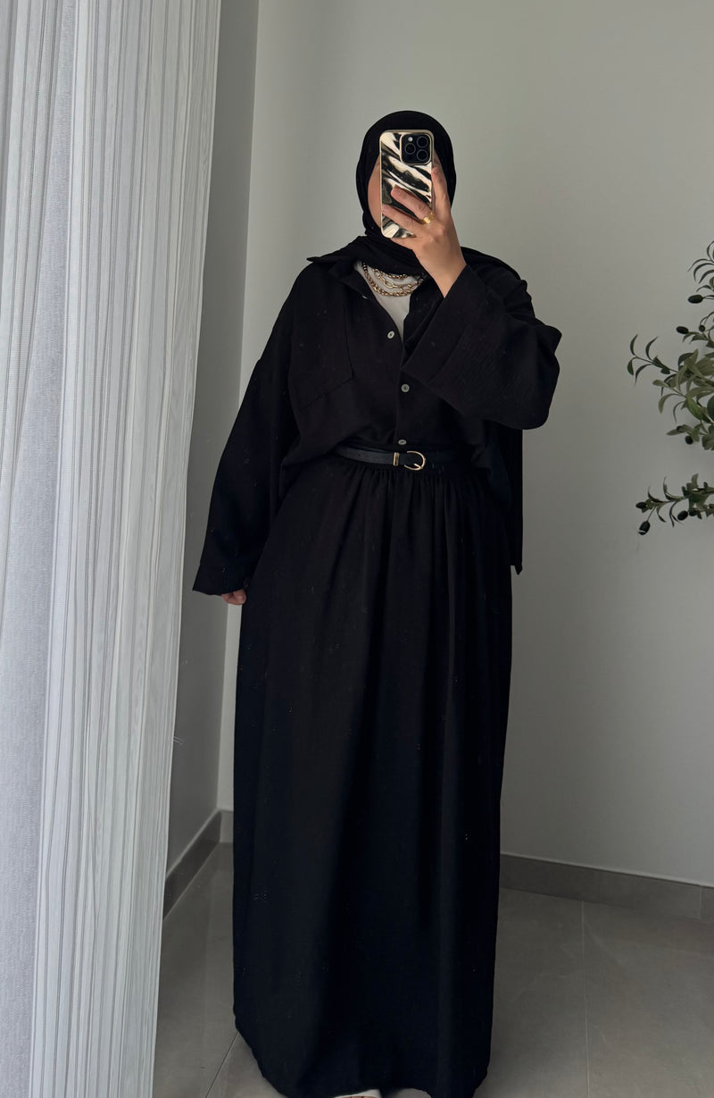 Ensemble LEGENDE CHEMISE /JUPE- NOIR