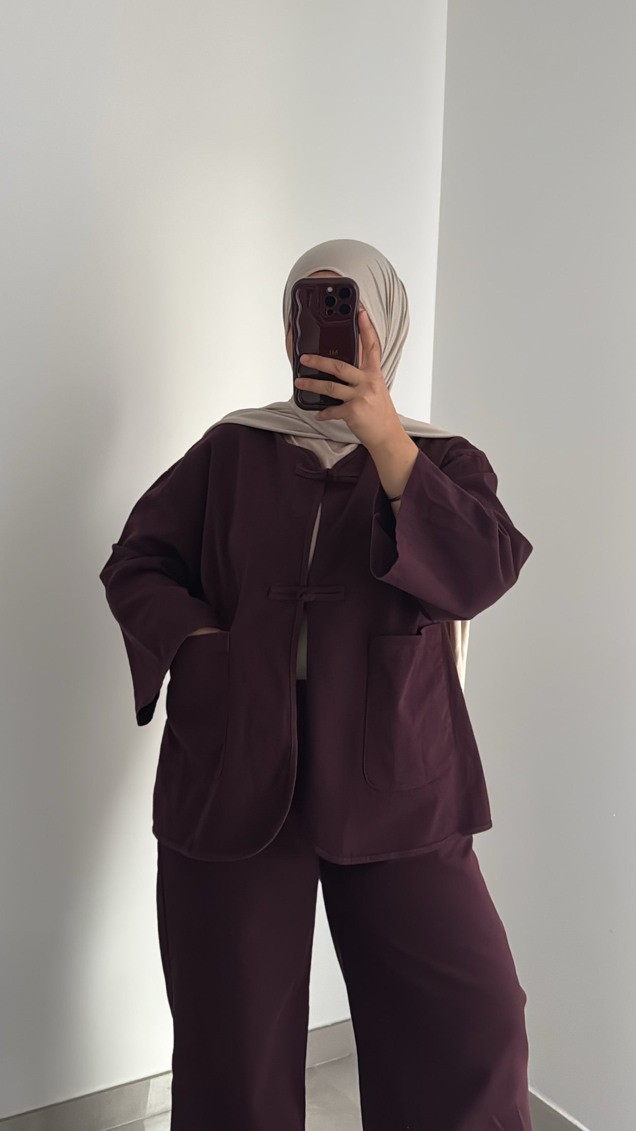 Ensemble YARA DENIM - BORDEAUX