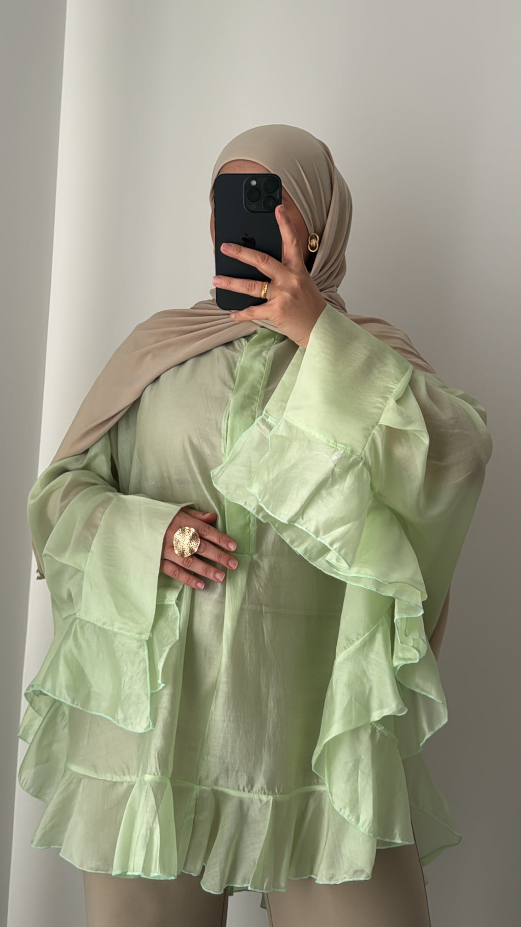 Blouse ALYA - VERT EAU