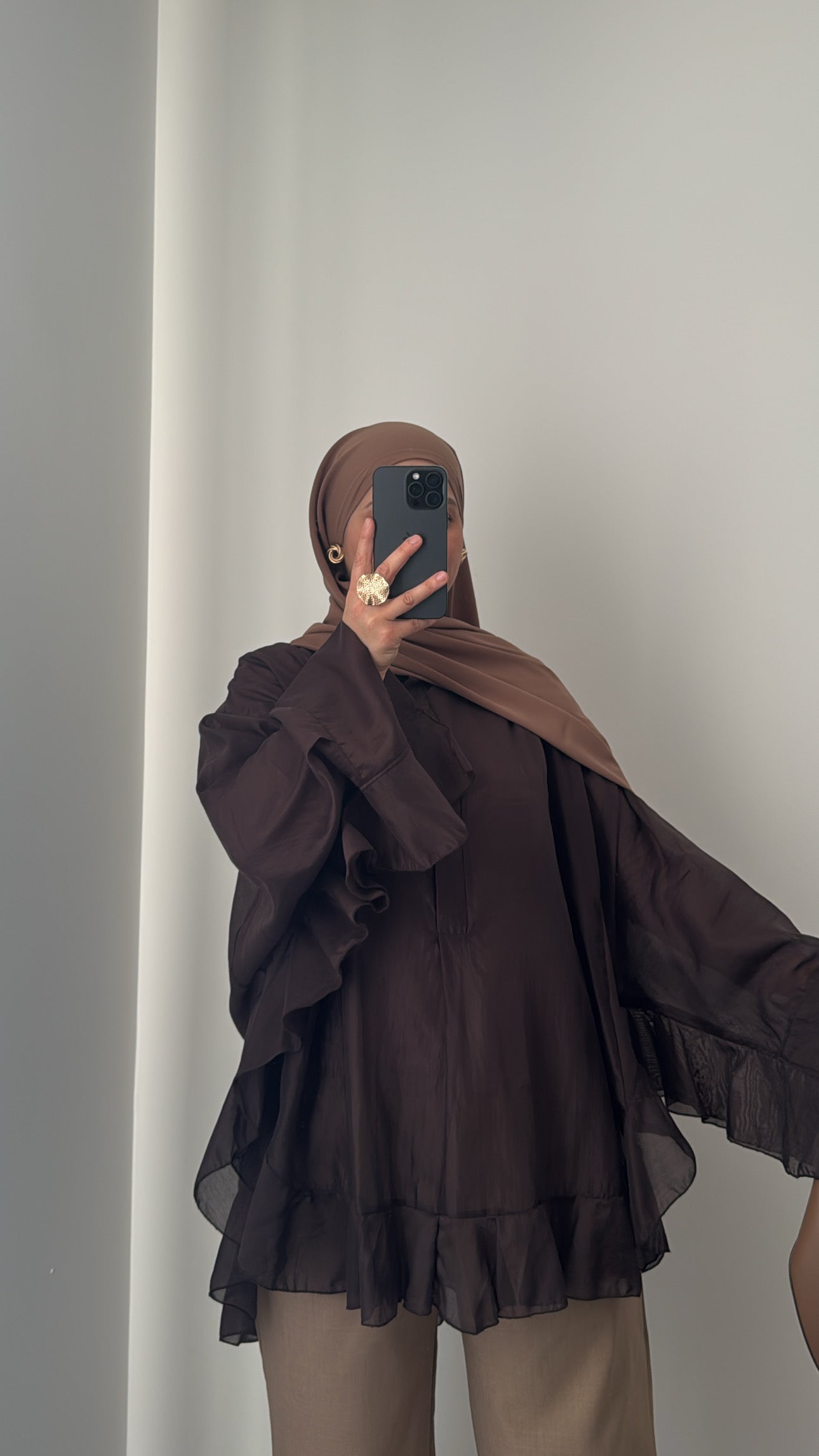 Blouse ALYA - MARRON