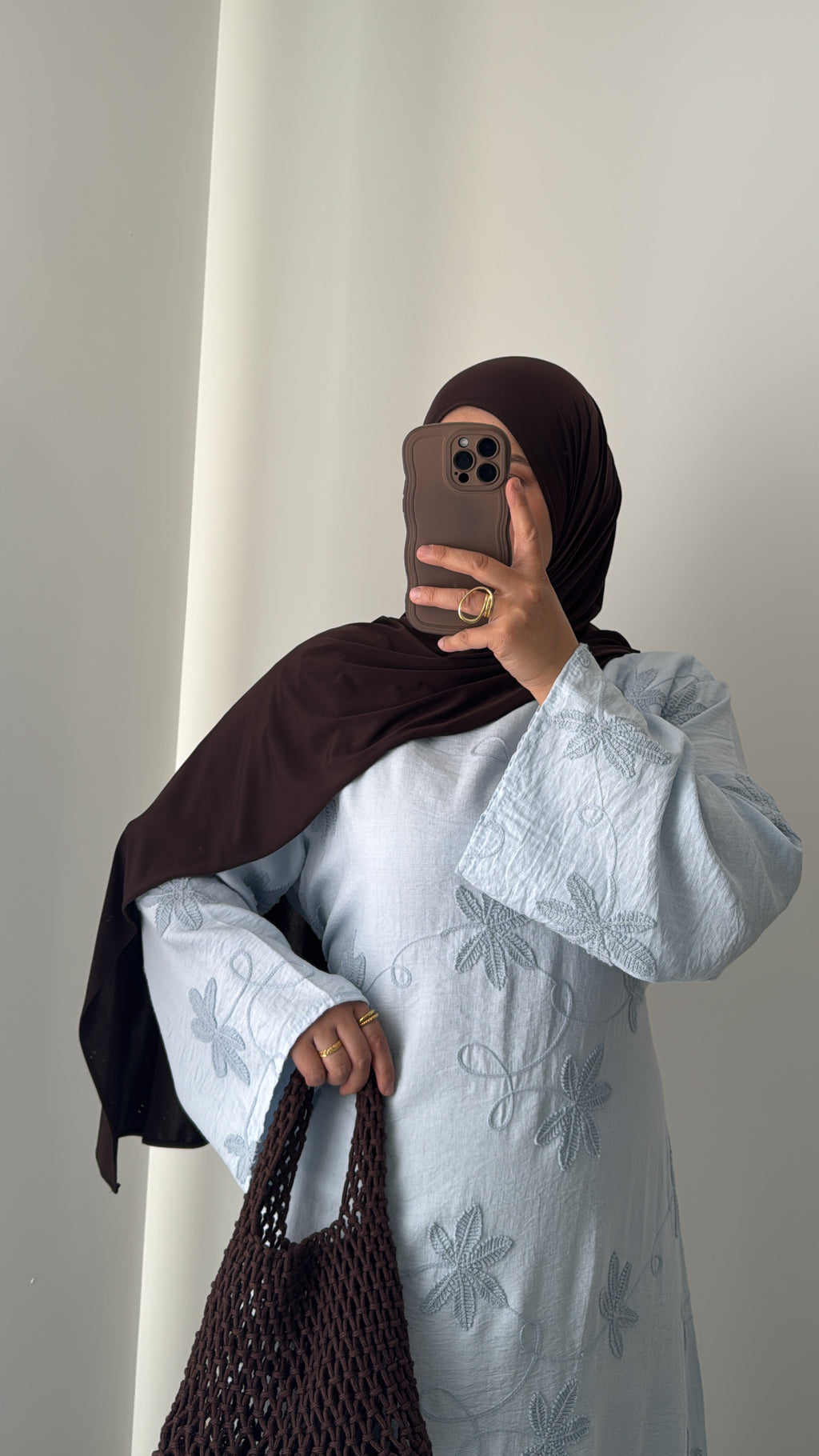 ROBE FLEUR DE CIEL - BLEU CLAIR