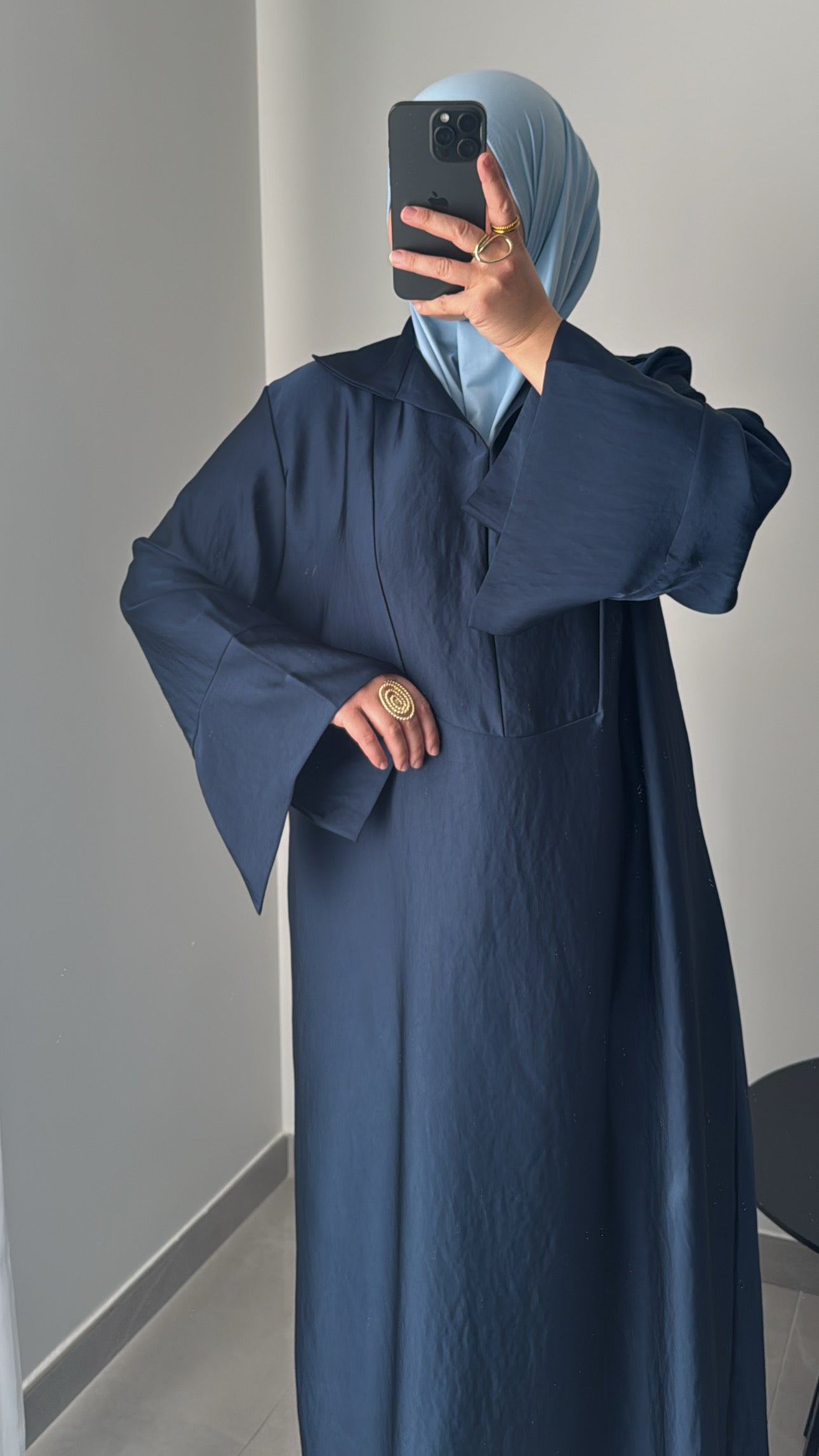 Abaya SAFA - BLEU MARINE