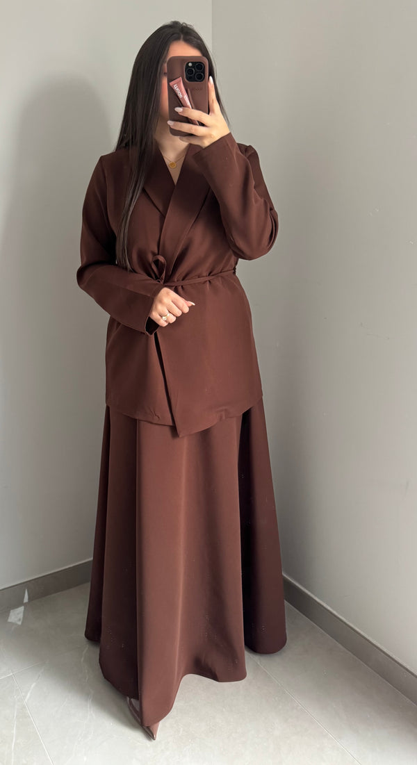 Ensemble veste jupe - MARRON